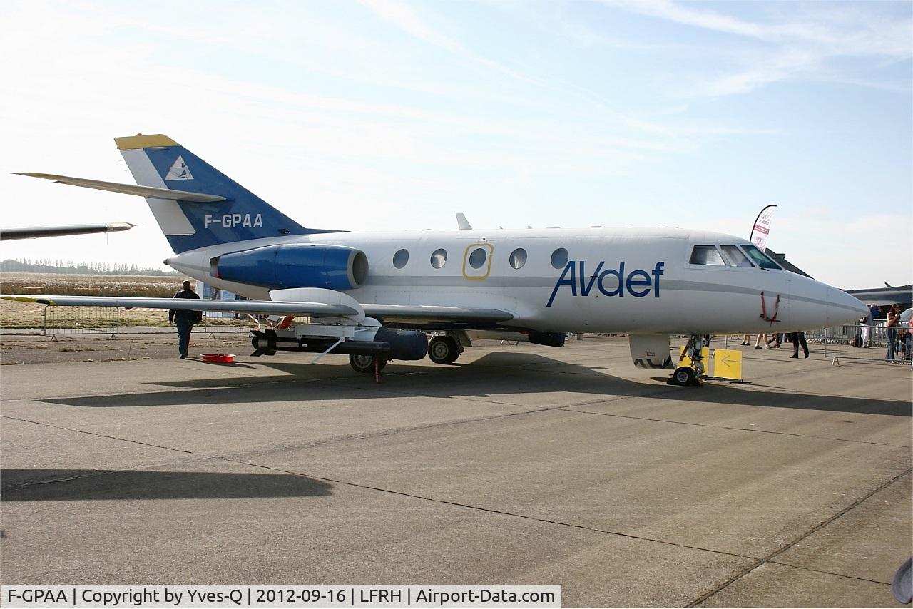 F-GPAA, 1967 Dassault Falcon (Mystere) 20C C/N 103, Dassault Falcon 20C, Aviation Defence Service (AVDEF), Static Display, Lann Bihoué Naval Air Base (LFRH-LRT) Open day 2012