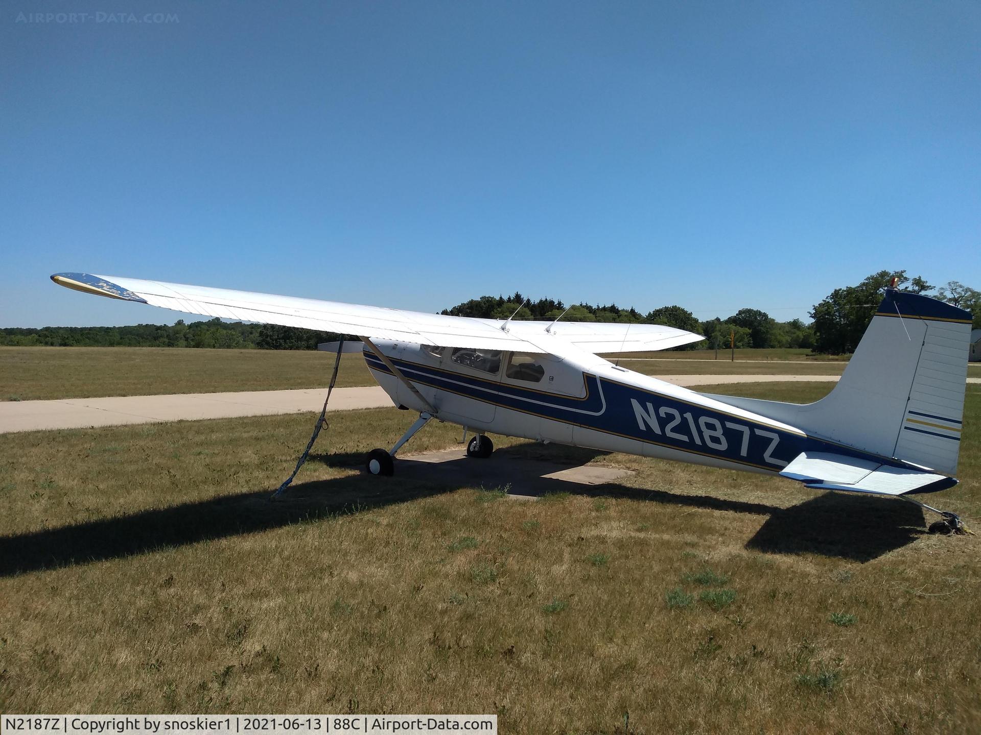 N2187Z, 1963 Cessna 180F C/N 18051287, Seen at 88C