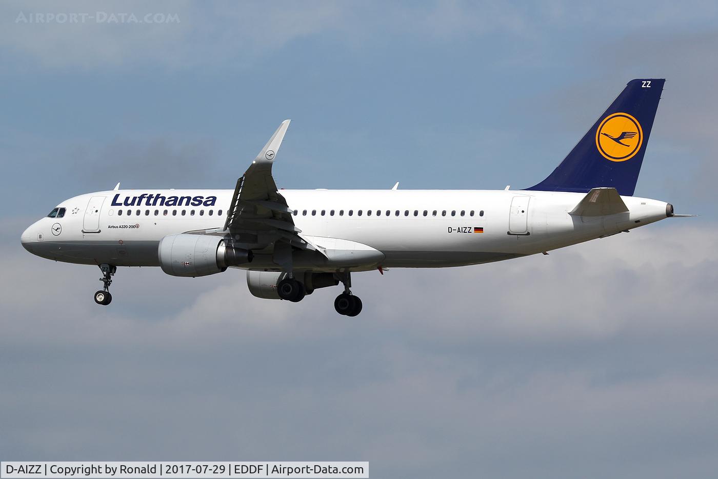 D-AIZZ, 2013 Airbus A320-214 C/N 5831, at fra