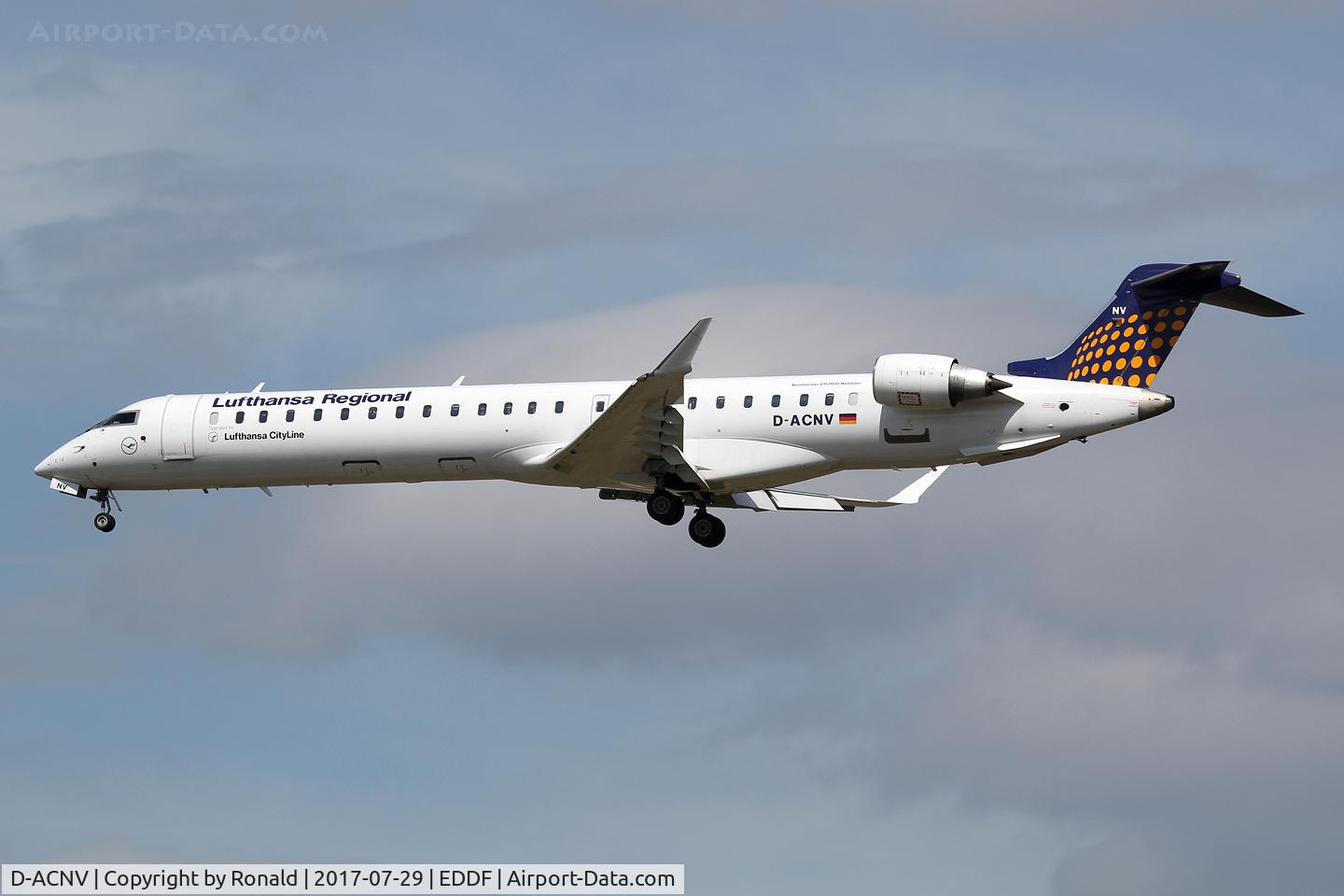 D-ACNV, 2011 Bombardier CRJ-900LR (CL-600-2D24) C/N 15268, at fra
