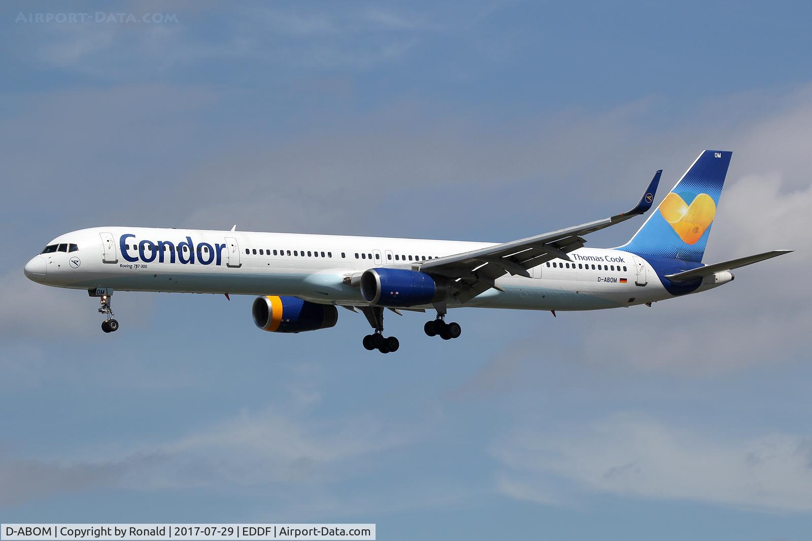 D-ABOM, 2000 Boeing 757-330 C/N 29022, at fra