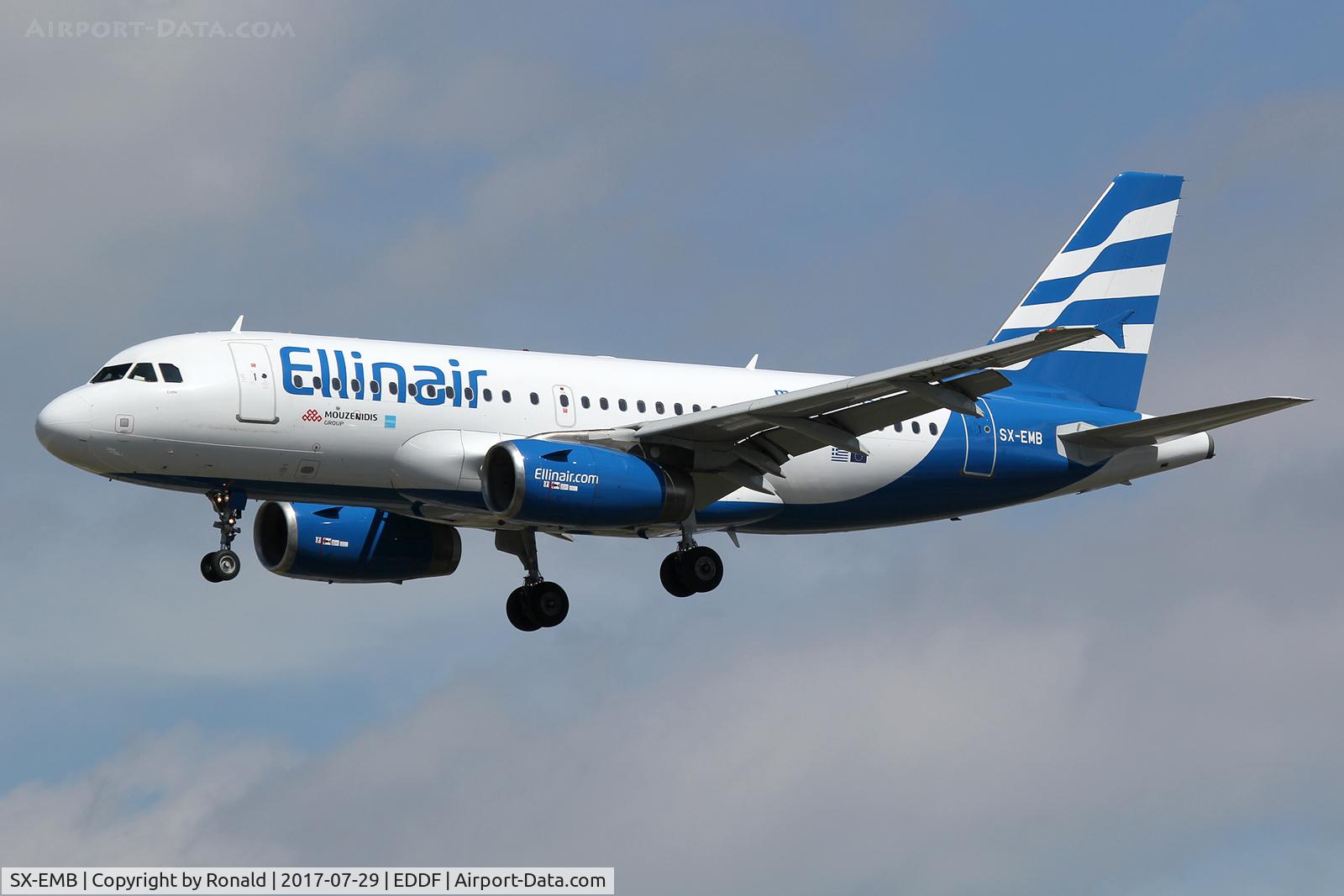 SX-EMB, 2008 Airbus A319-133 C/N 3705, at fra