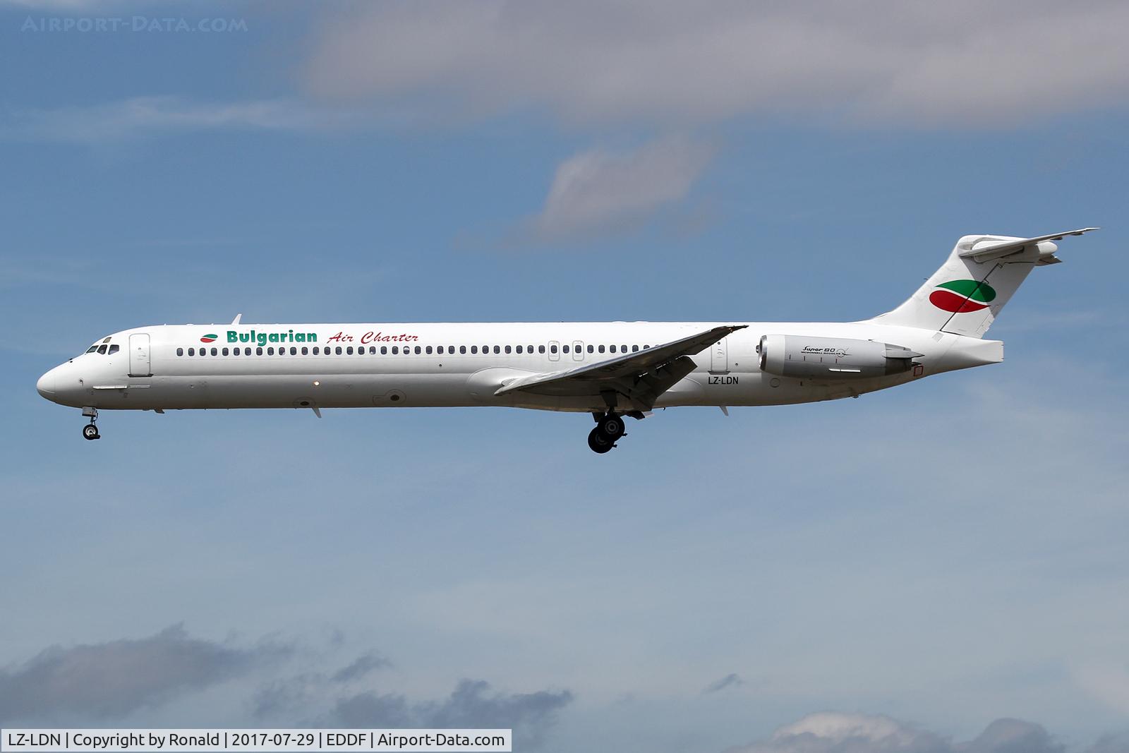 LZ-LDN, 1993 McDonnell Douglas MD-82 (DC-9-82) C/N 53216, at fra