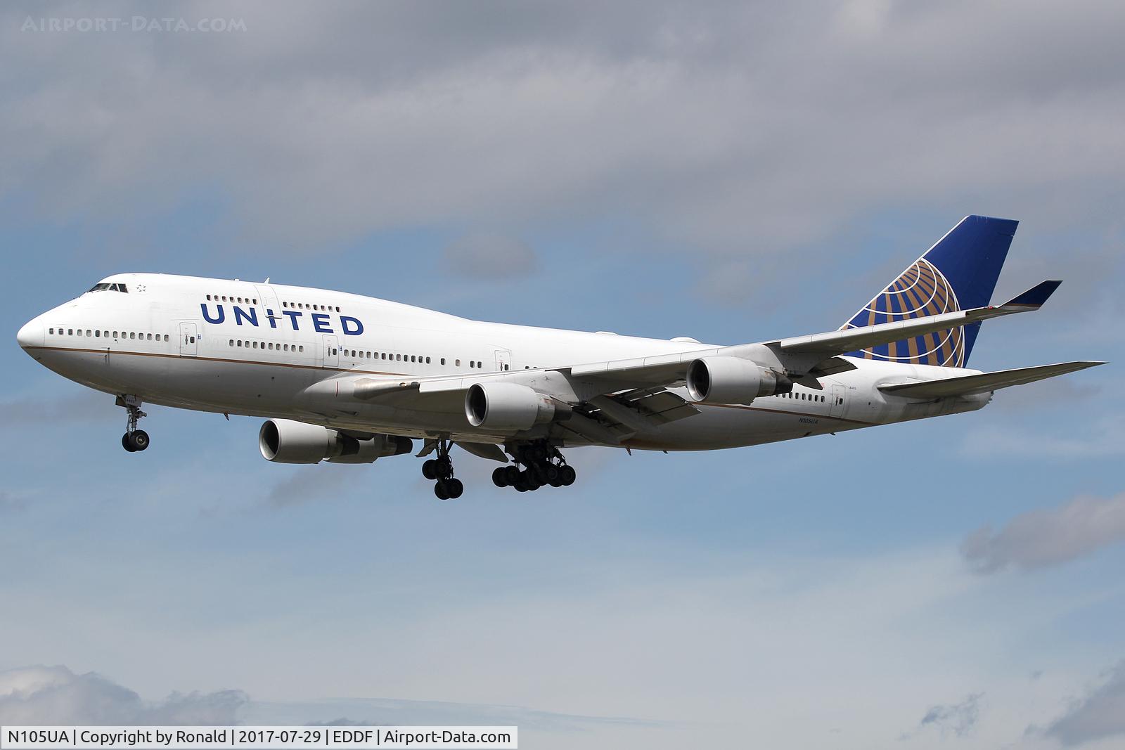 N105UA, 1994 Boeing 747-451 C/N 26473, at fra