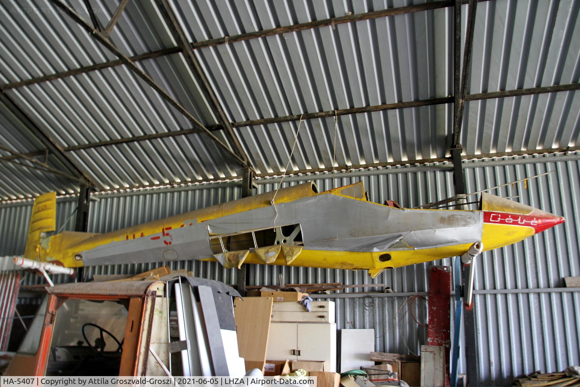 HA-5407, 1966 Rubik R-26S Góbé C/N E-1276, Zalaegerszeg-Andráshida Airport, Hungary