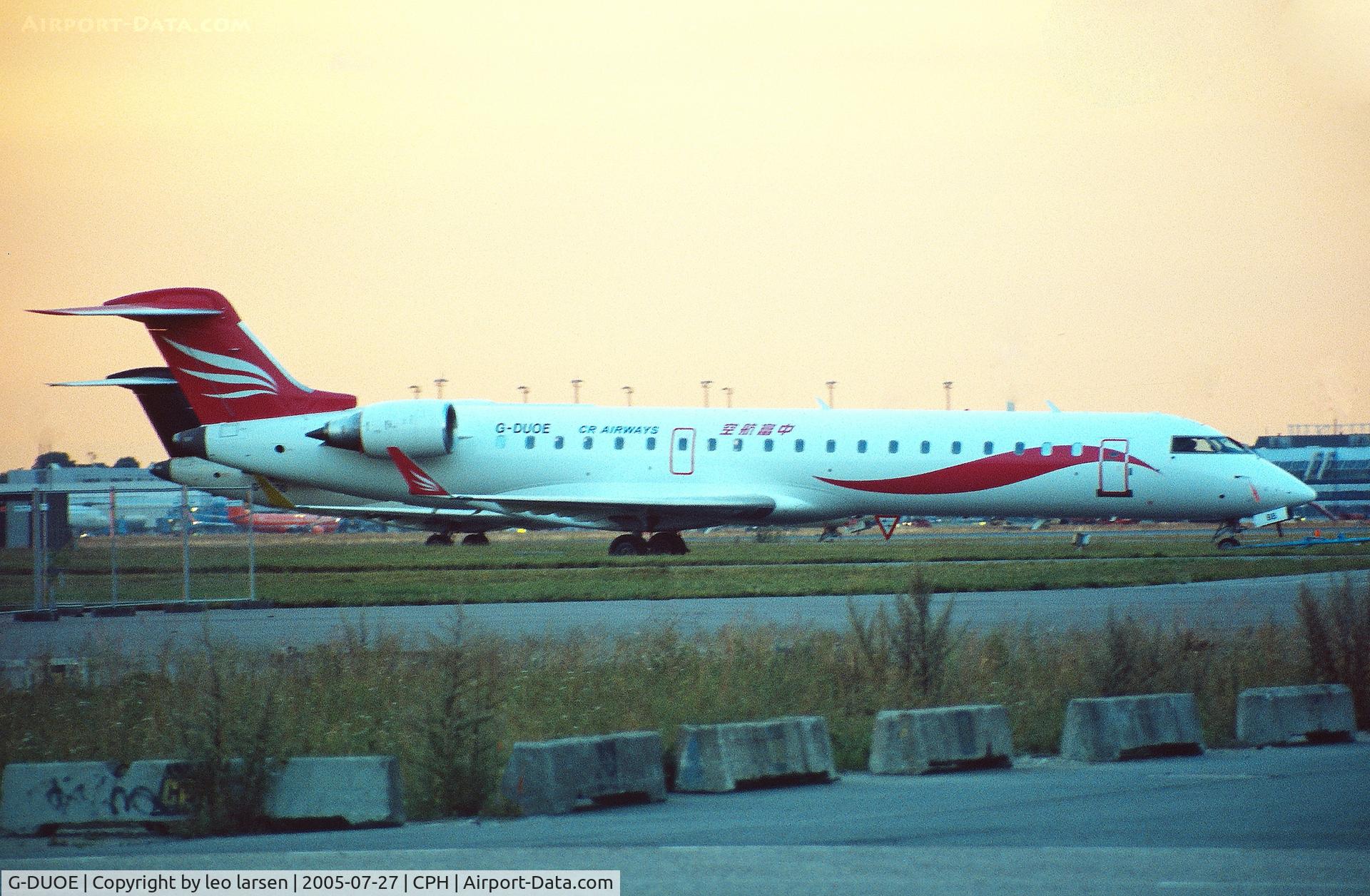 G-DUOE, 2002 Bombardier CRJ-701ER (CL-600-2C10) Regional Jet C/N 10052, Copenhagen 27.7.2005