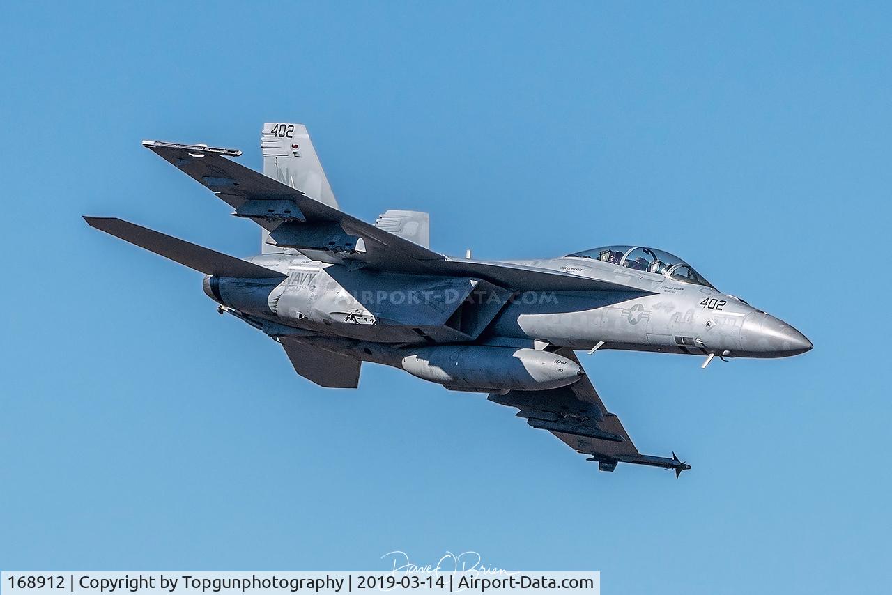 168912, Boeing F/A-18E Super Hornet C/N E271, VFA-87 Golden Warriors calls inbound to Jedi Transition