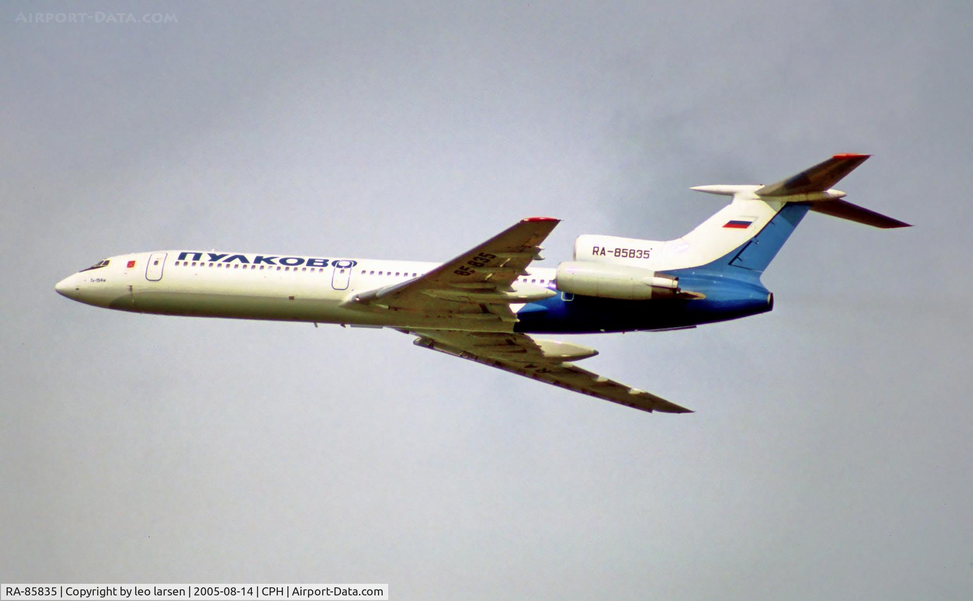 RA-85835, 1995 Tupolev Tu-154M C/N 98A1015, Copenhagen 14.8.2005