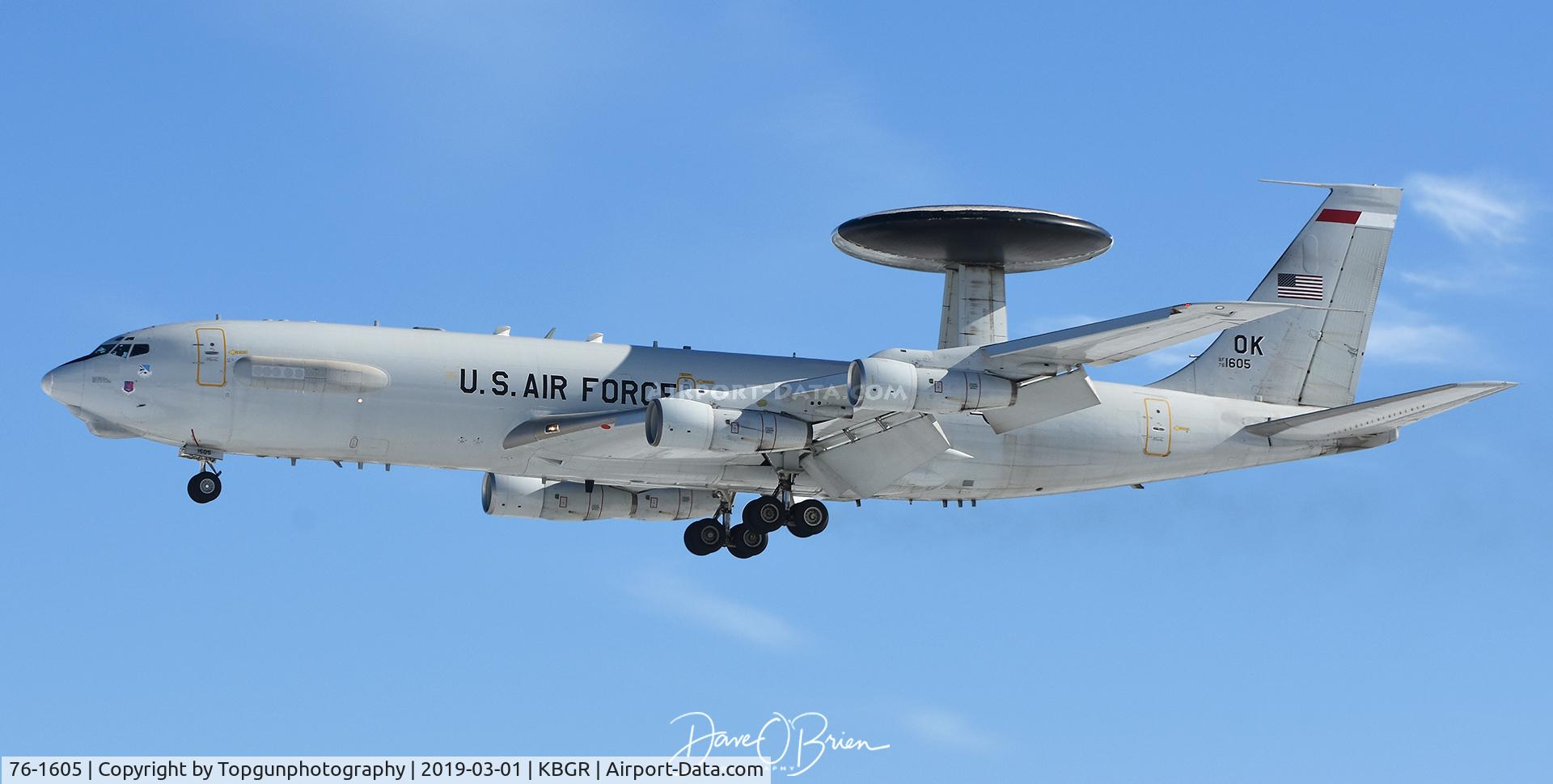 76-1605, 1976 Boeing E-3B Sentry C/N 21435/924, SHUCK82 coming in to land