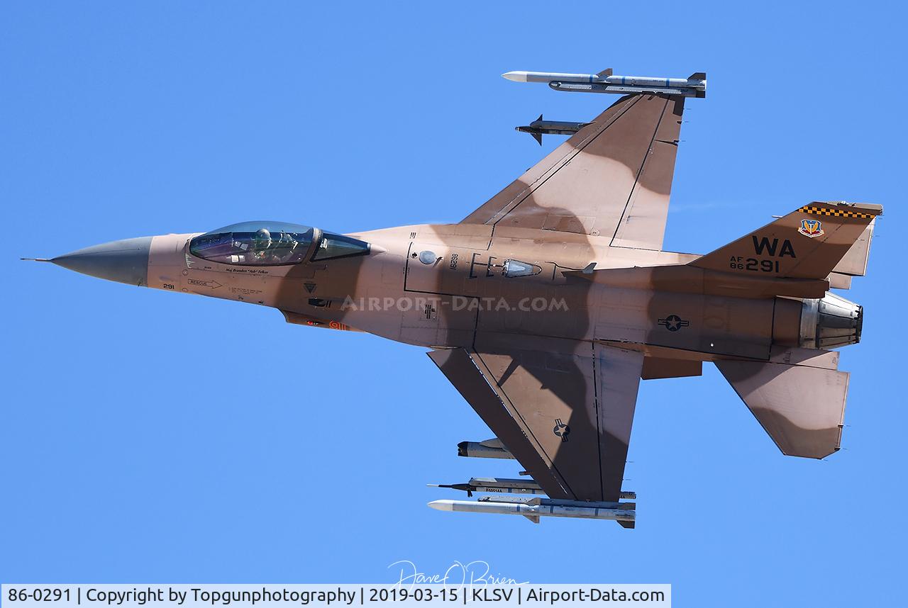 86-0291, 1986 General Dynamics F-16C Fighting Falcon C/N 5C-397, VIPER11 Flexing during Red Flag 19-2