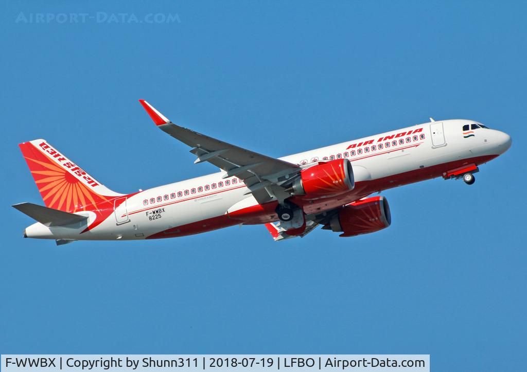 F-WWBX, 2018 Airbus A320-251N C/N 8225, C/n 8225 - To be VT-CIP