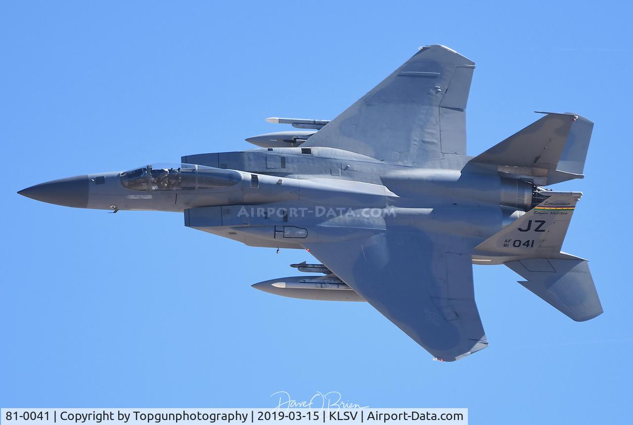 81-0041, 1981 McDonnell Douglas F-15C Eagle C/N 0789/C224, Vegas 71 122nd FS 