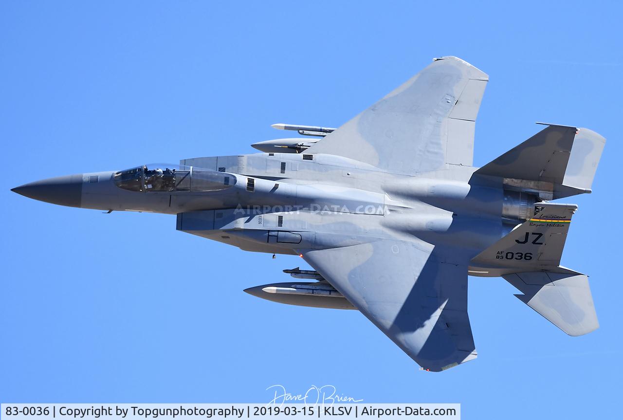 83-0036, 1983 McDonnell Douglas F-15C Eagle C/N 0892/C296, FLEXING