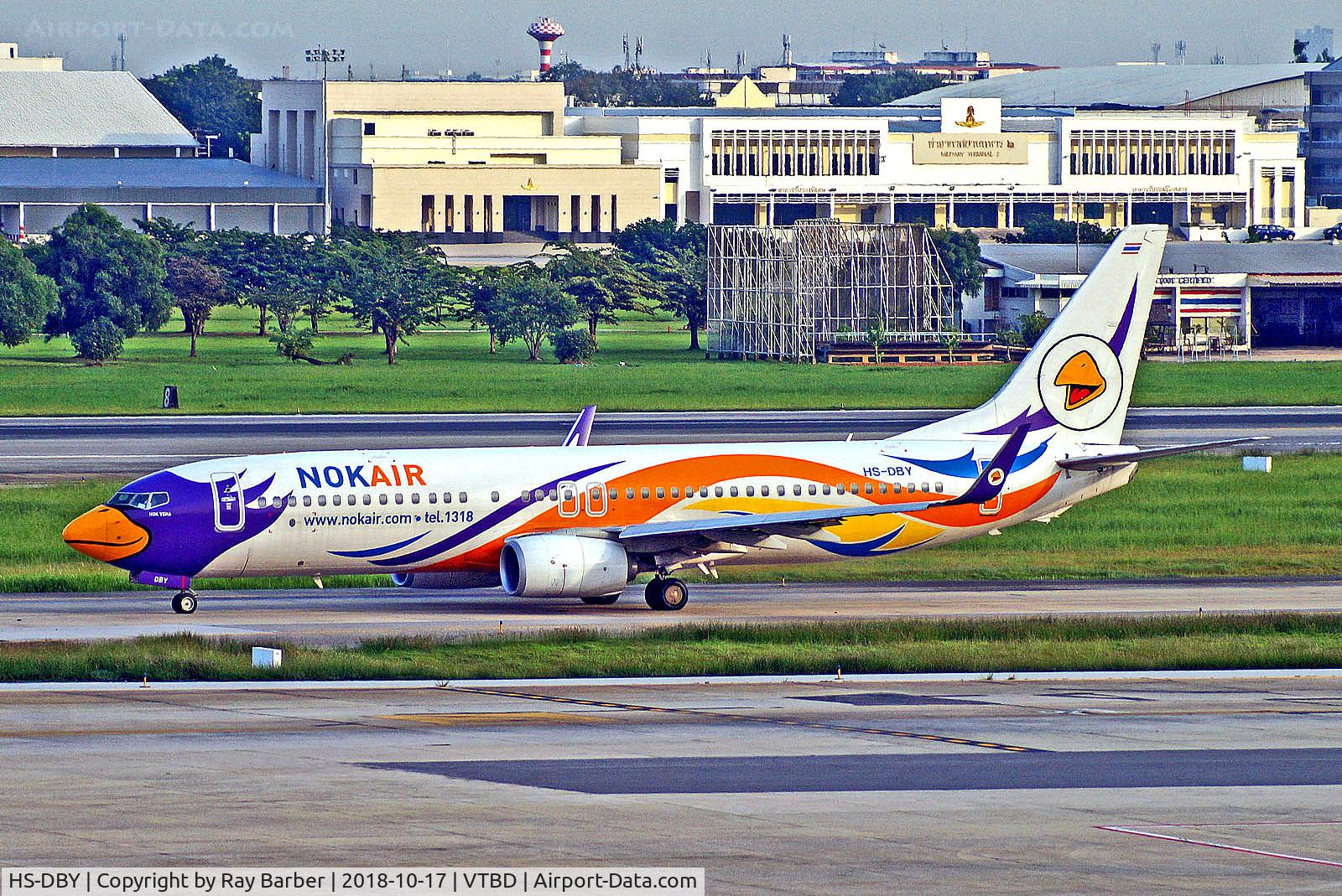 HS-DBY, 2017 Boeing 737-800 C/N 61299, HS-DBY   Boeing 737-800 [61299] (Nok Air) Bangkok Don Muang Int'l~HS 17/10/2018