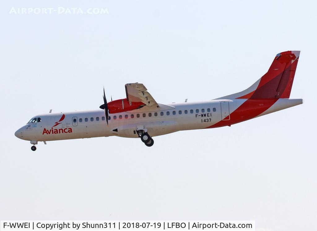 F-WWEI, 2019 ATR 72-600 C/N 1575, C/n 1437 - Avianca Argentina Ntu...