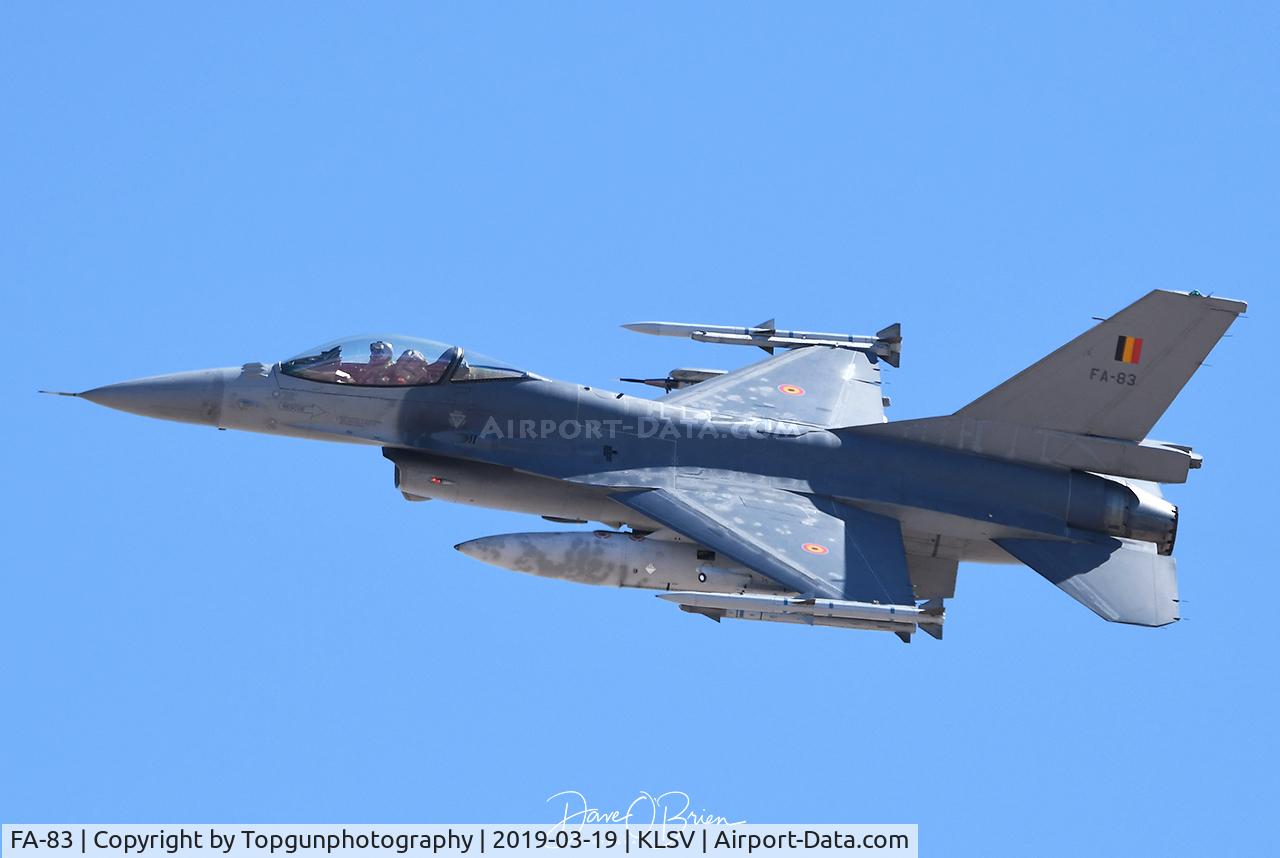 FA-83, 1980 SABCA F-16AM Fighting Falcon C/N 6H-83, BAF on a FLEX Departure