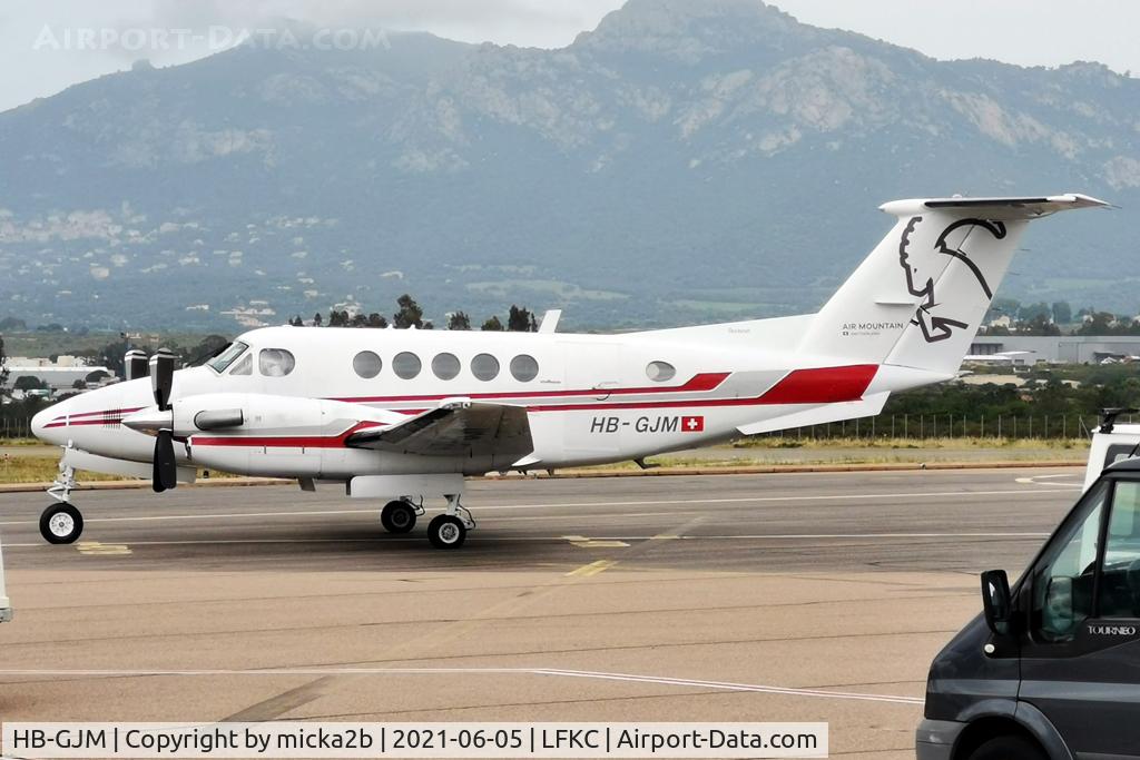 HB-GJM, 1977 Beech 200 Super King Air C/N BB-255, Parked with new title Air Moutain