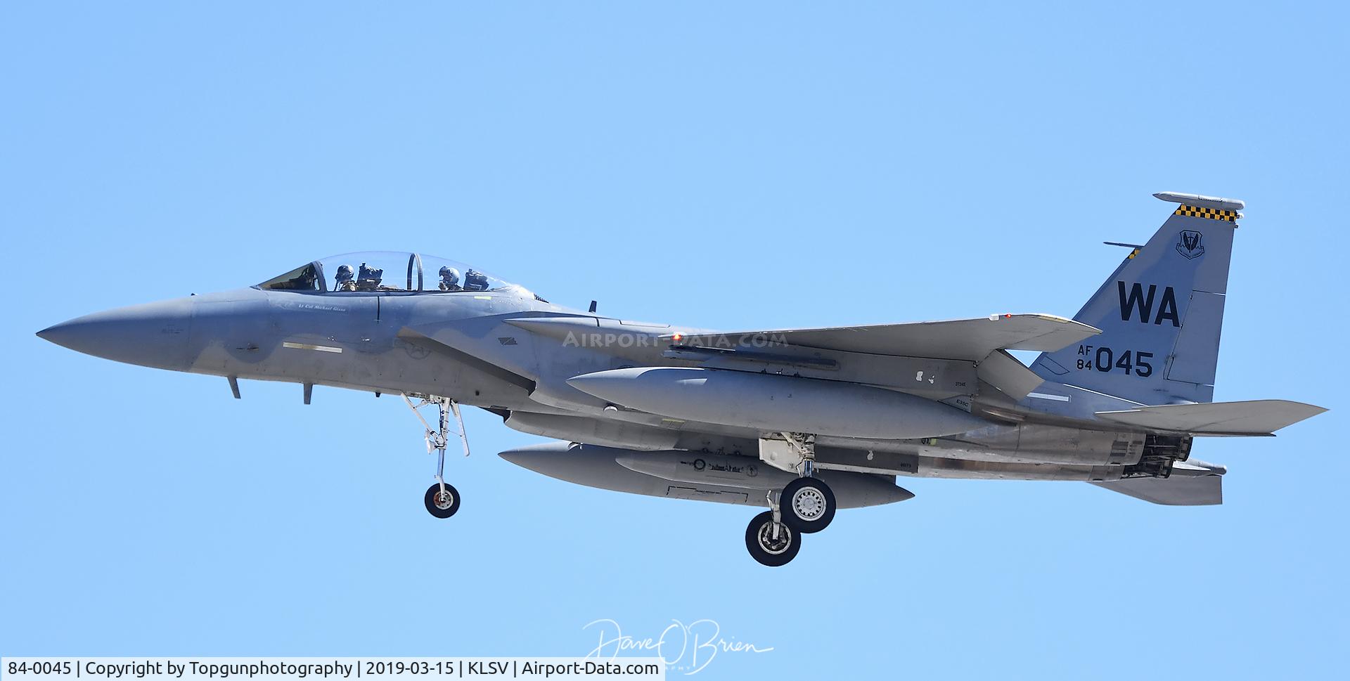 84-0045, 1986 McDonnell Douglas F-15D Eagle C/N 933/D053, Weapons School