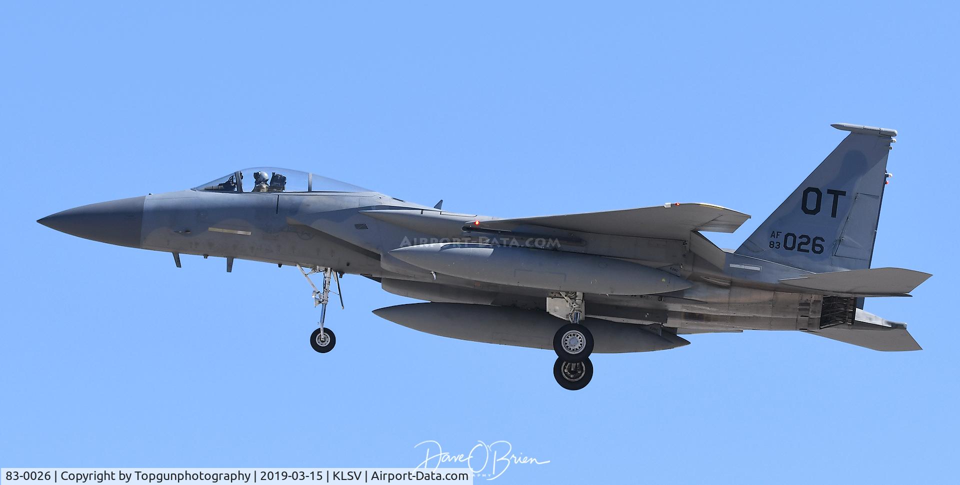 83-0026, 1983 McDonnell Douglas F-15C Eagle C/N 0874/C286, 422nd TES