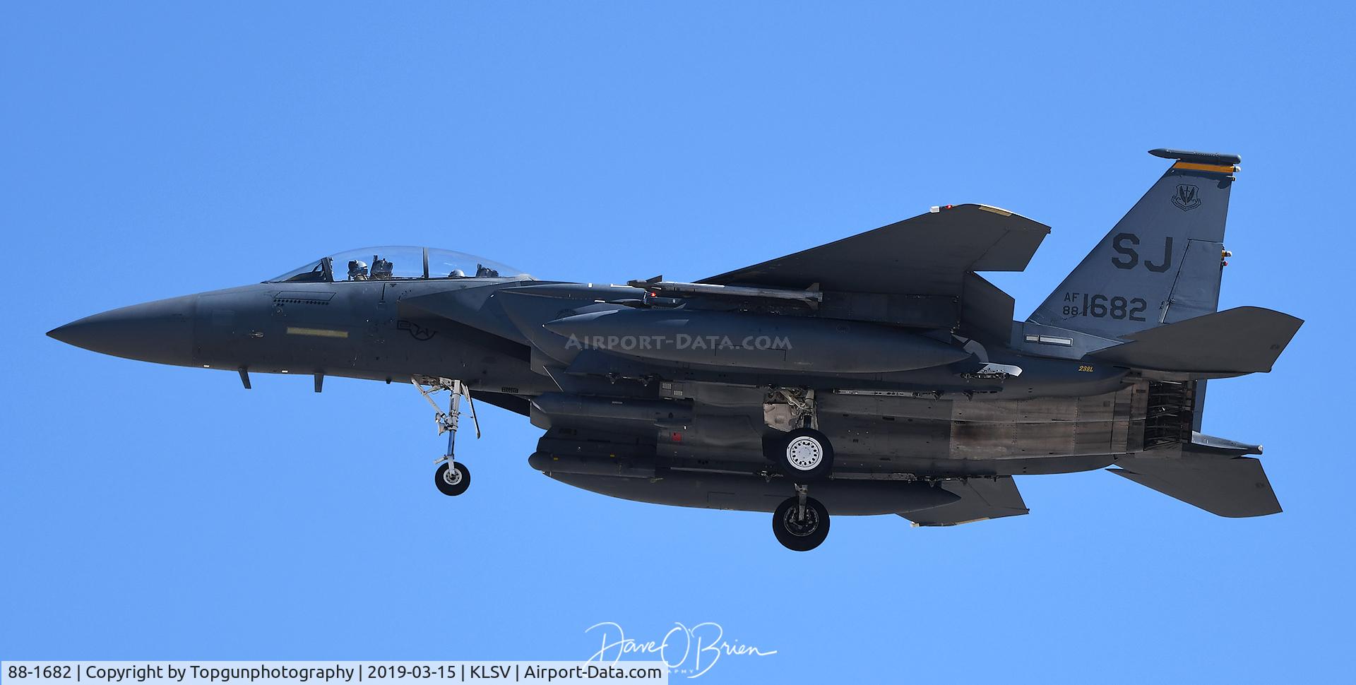 88-1682, 1986 McDonnell Douglas F-15E Strike Eagle C/N 1091/E066, Red Flag recovery 19-2