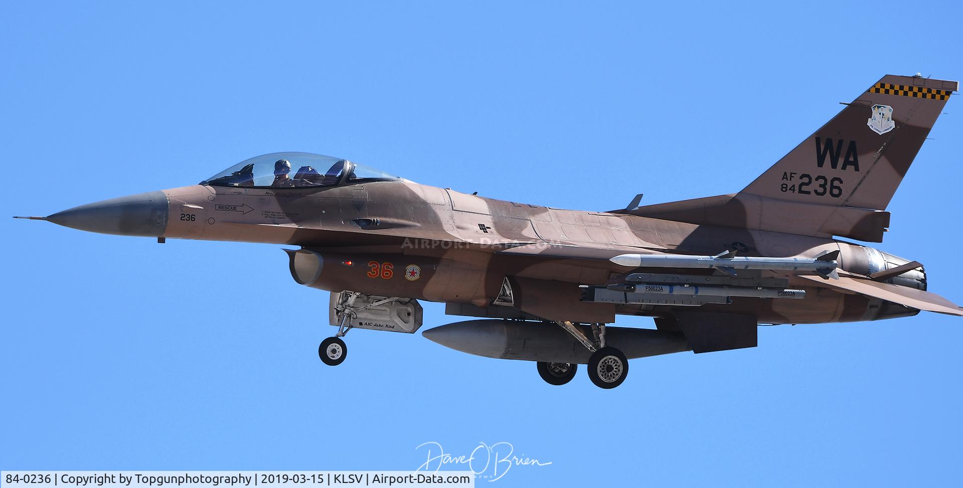 84-0236, 1982 General Dynamics F-16C Fighting Falcon C/N 5C-73, Gomer 01 returns