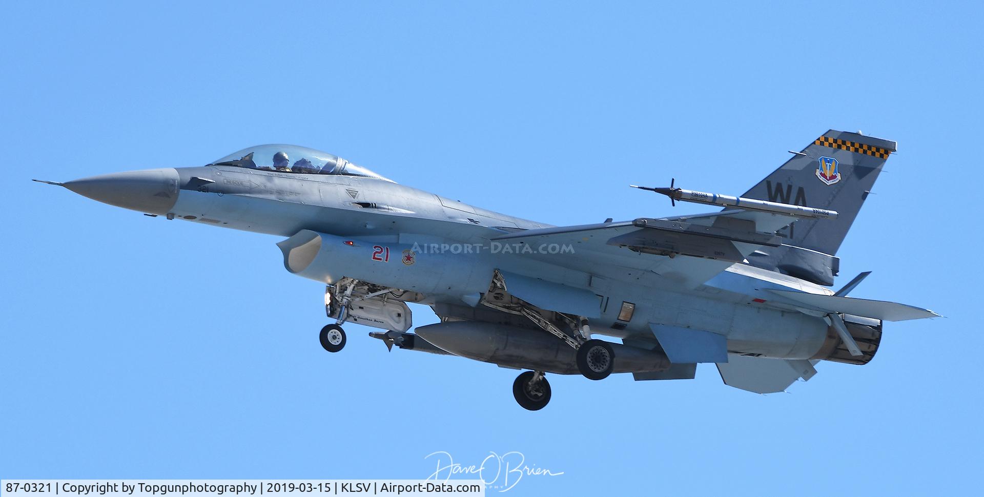 87-0321, General Dynamics F-16C Fighting Falcon C/N 5C-582, IVAN22 in Shark Scheme paint