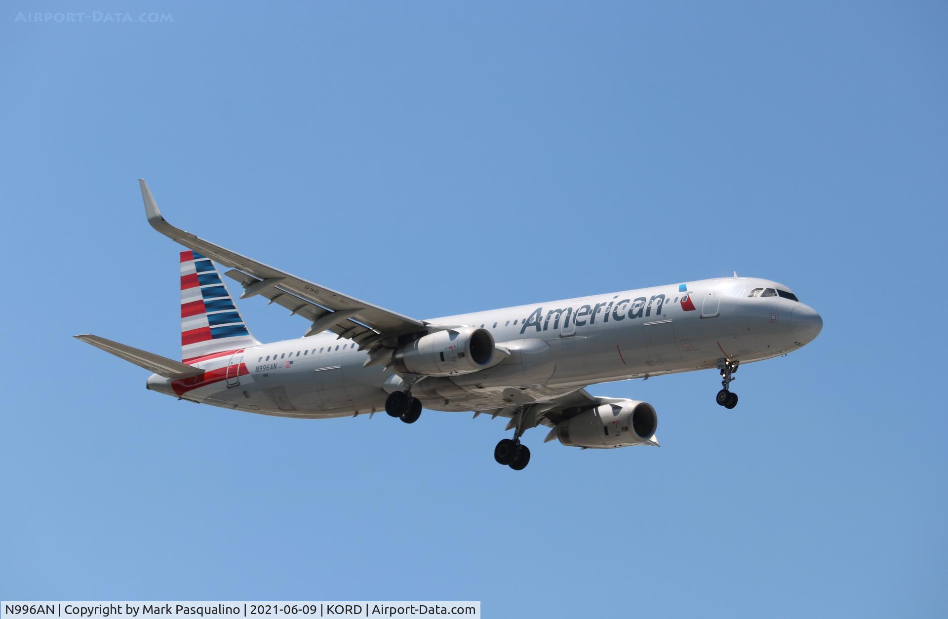 N996AN, 2016 Airbus A321-231 C/N 7310, Airbus A321-231