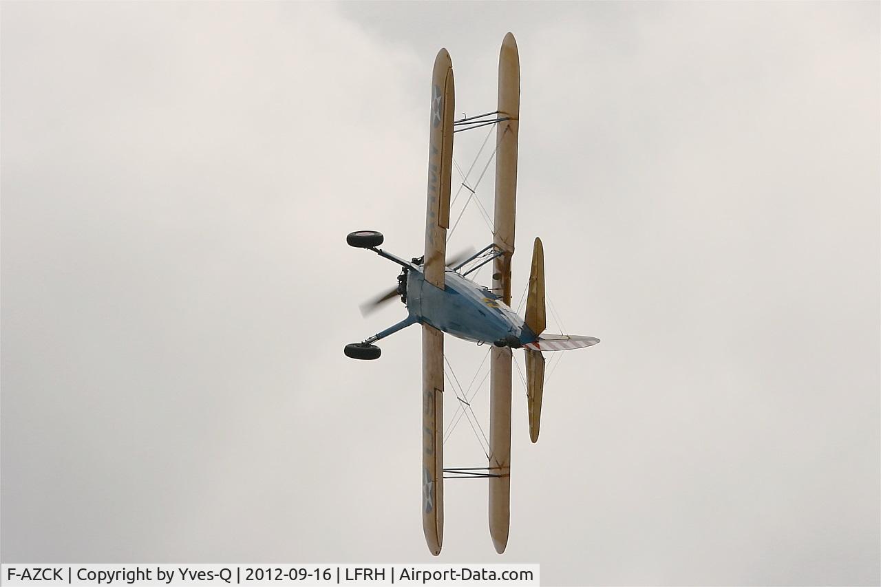 F-AZCK, 1941 Boeing A75N1 (PT-17) C/N 75-1653, Boeing Stearman A, On display, Lann Bihoué Air Base (LFRH-LRT) Open day 2012