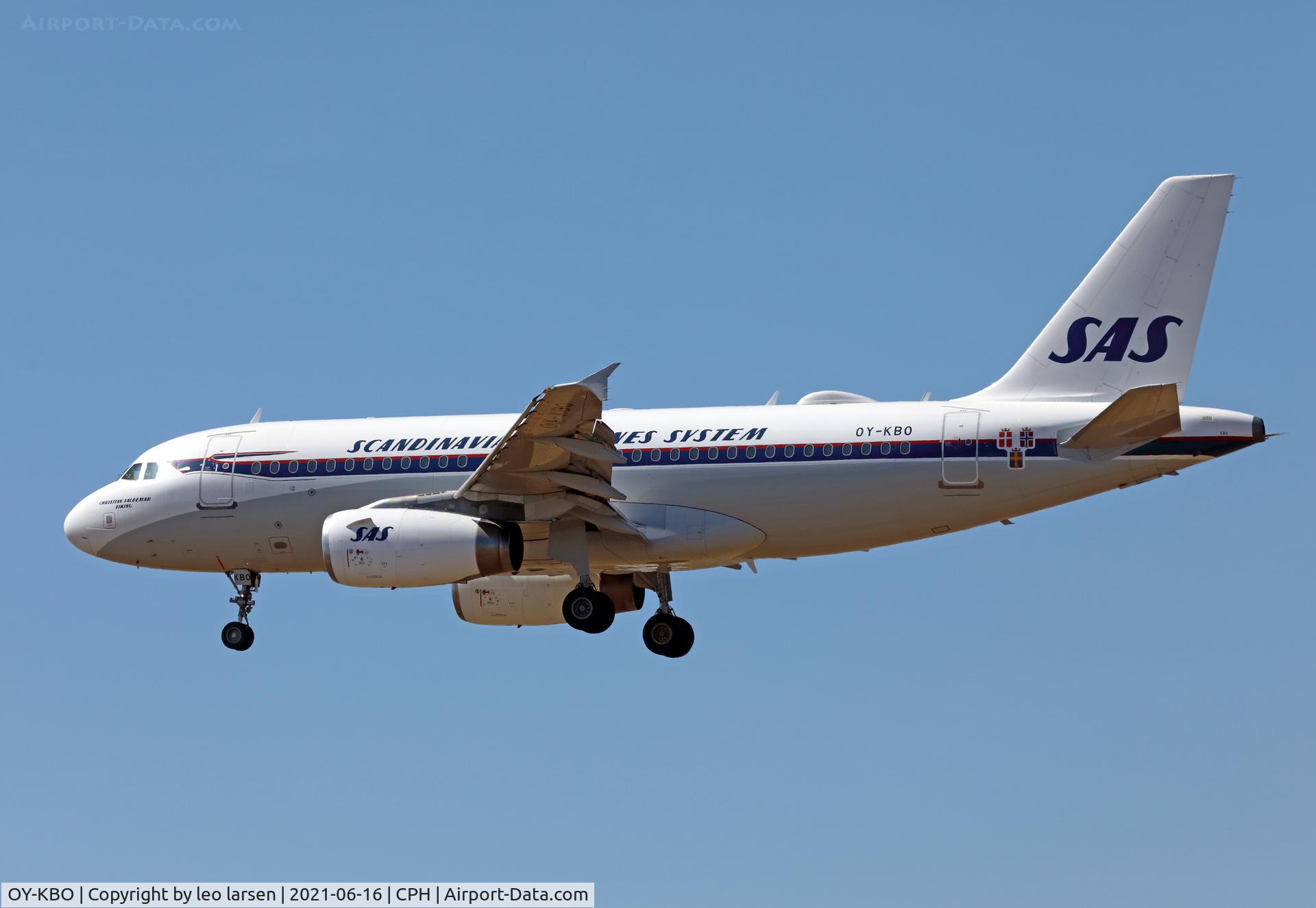 OY-KBO, 2006 Airbus A319-131 C/N 2850, Copenhagen 16.6.2021 now in service again.