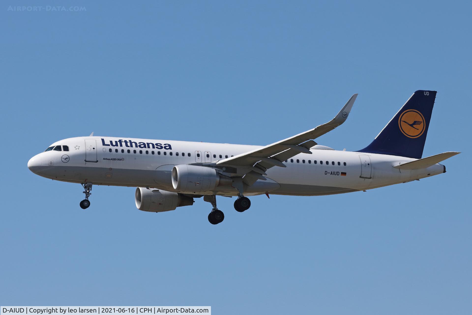 D-AIUD, 2014 Airbus A320-214 C/N 6033, Copenhagen 16.6.2021