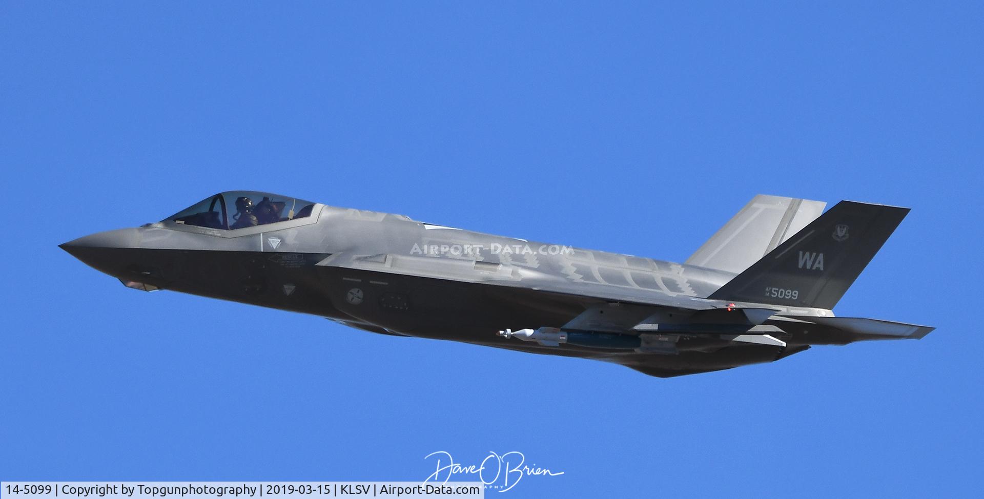 14-5099, 2016 Lockheed Martin F-35A Lightning II C/N AF-100, SCAT01 off to the range with some GBU's attached