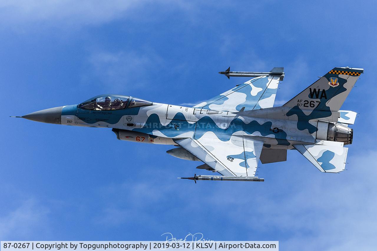 87-0267, General Dynamics F-16C Fighting Falcon C/N 5C-528, GOMER21 outbound