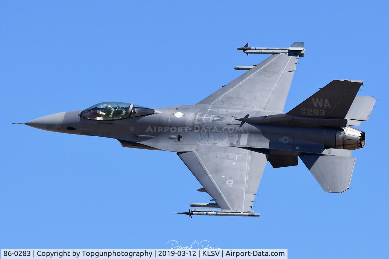 86-0283, 1986 General Dynamics F-16C Fighting Falcon C/N 5C-389, New Have Glass paint scheme
