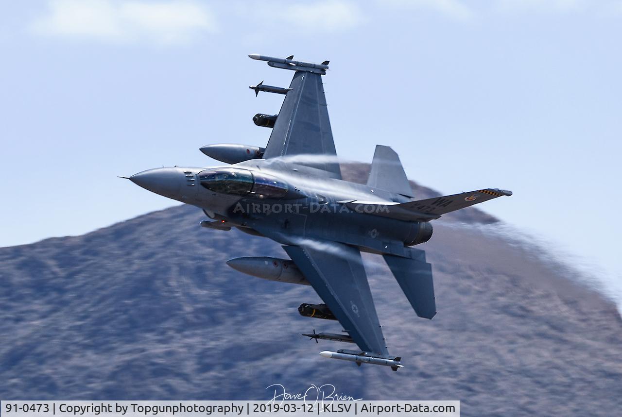91-0473, 1993 General Dynamics F-16D Fighting Falcon C/N CD-28, Red Flag 19-2