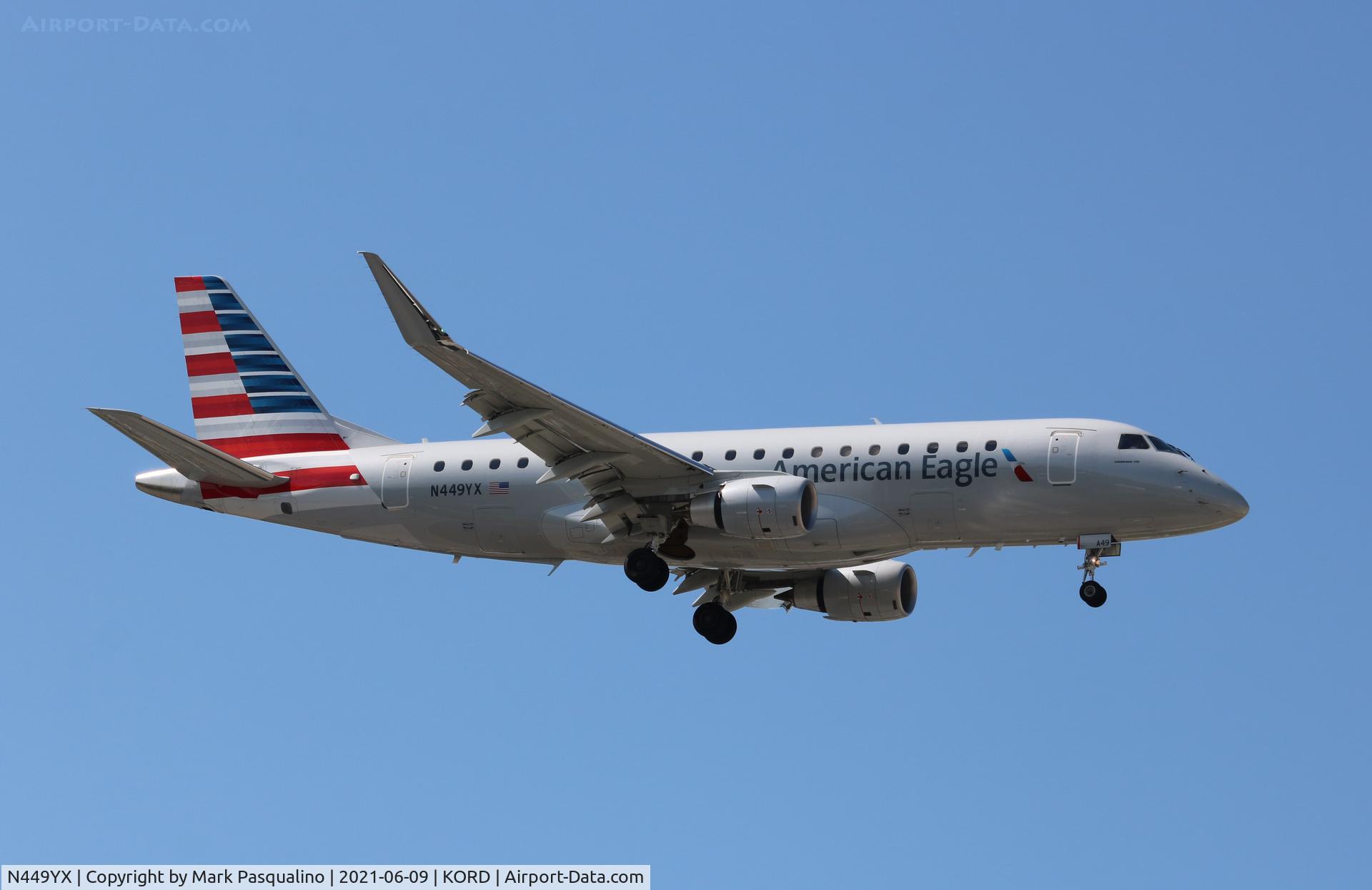 N449YX, 2021 Embraer 175LR (ERJ-170-200LR) C/N 17000873, ERJ-170-200LR
