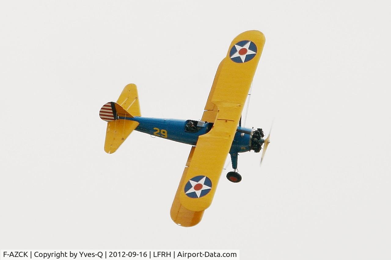 F-AZCK, 1941 Boeing A75N1 (PT-17) C/N 75-1653, Boeing Stearman A, On display, Lann Bihoué Air Base (LFRH-LRT) Open day 2012