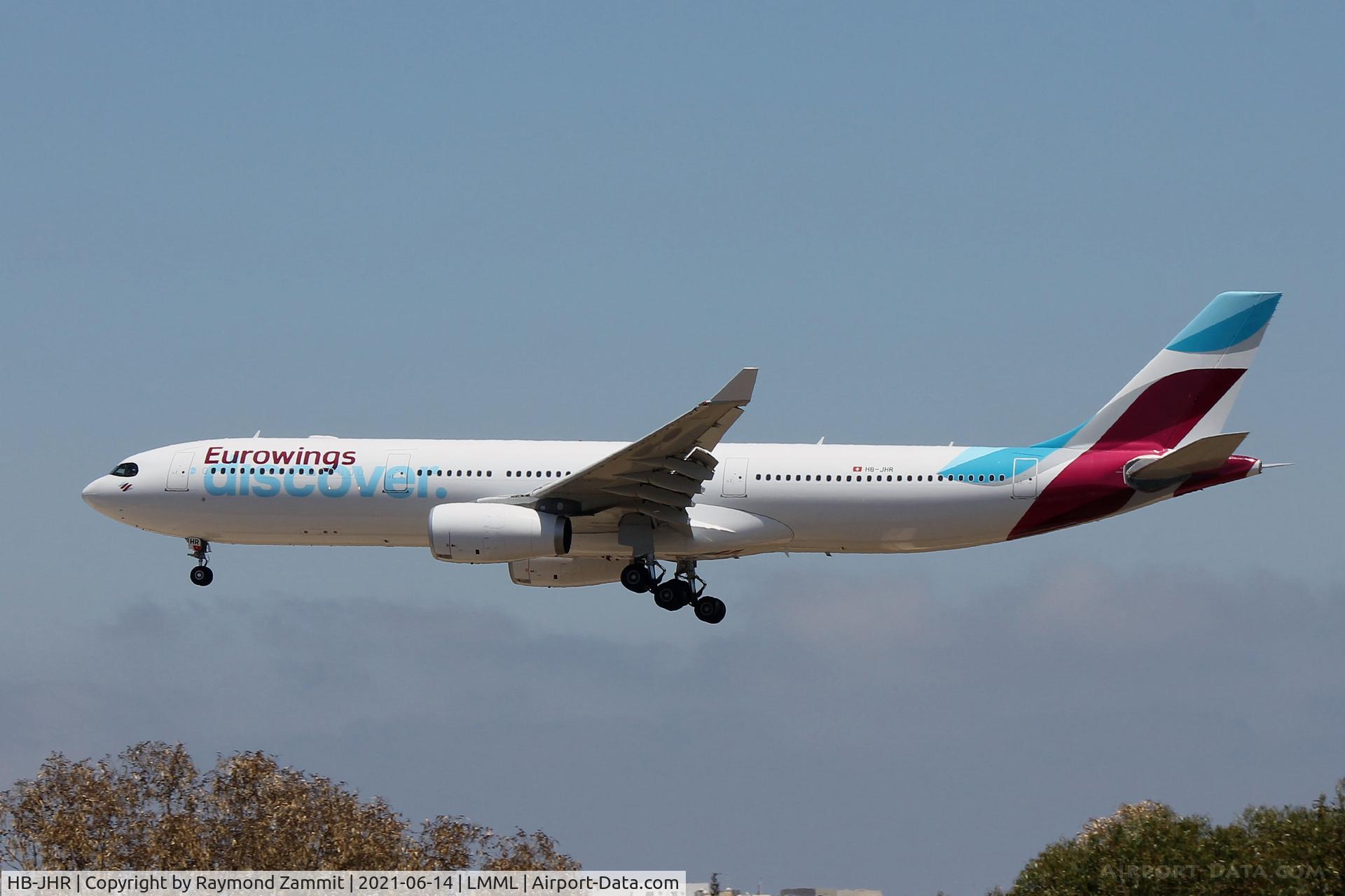 HB-JHR, 2009 Airbus A330-343 C/N 1026, A330 HB-JHR Eurowings sporting the Discover sticker.