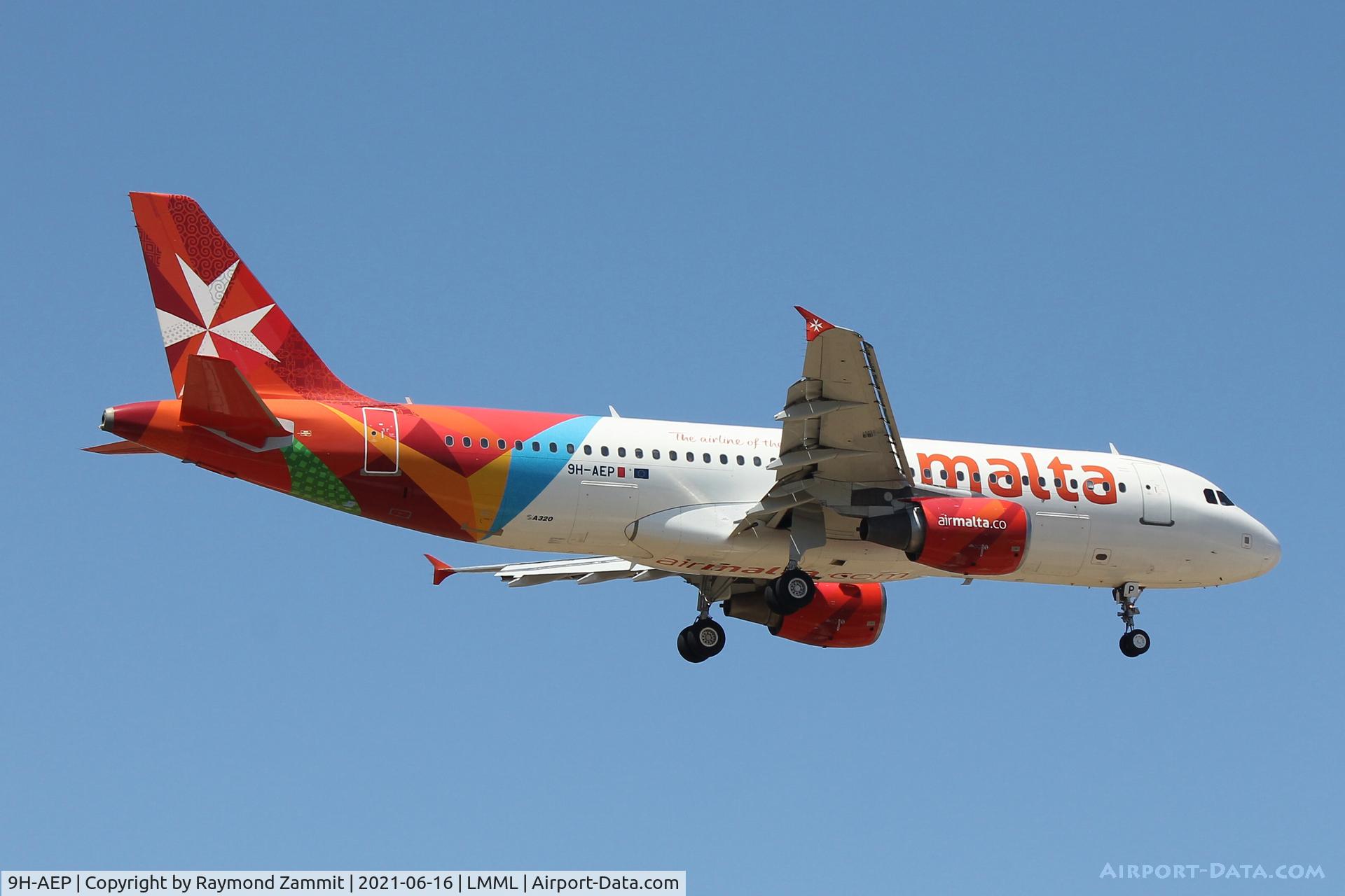 9H-AEP, 2007 Airbus A320-214 C/N 3056, A320 9H-AEP Air Malta