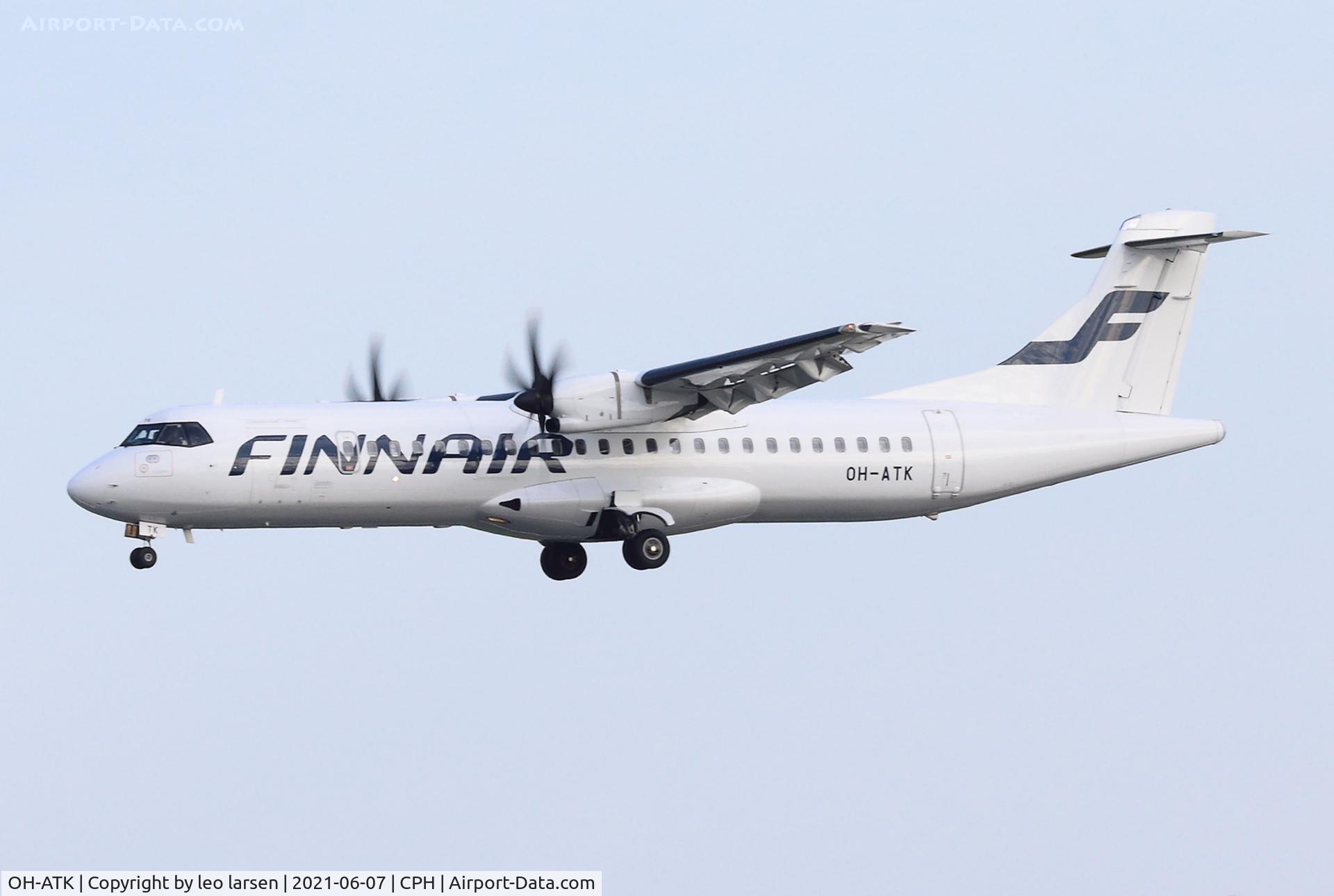 OH-ATK, 2009 ATR 72-212A C/N 848, Copenhagen 7.6.2021