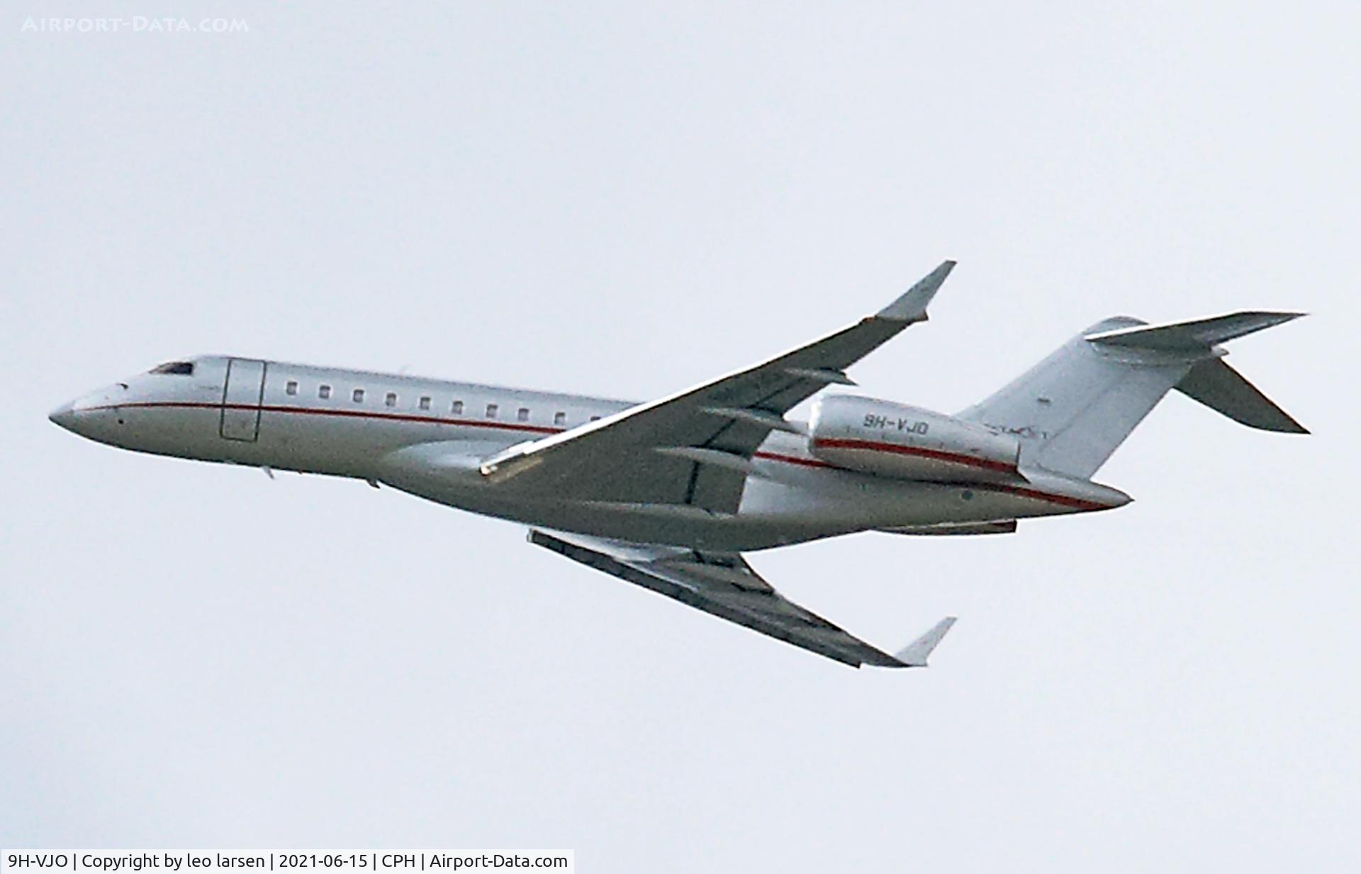 9H-VJO, 2015 Bombardier BD 700-1A10 Global 6000 C/N 9669, Copenhagen 15.6.2021