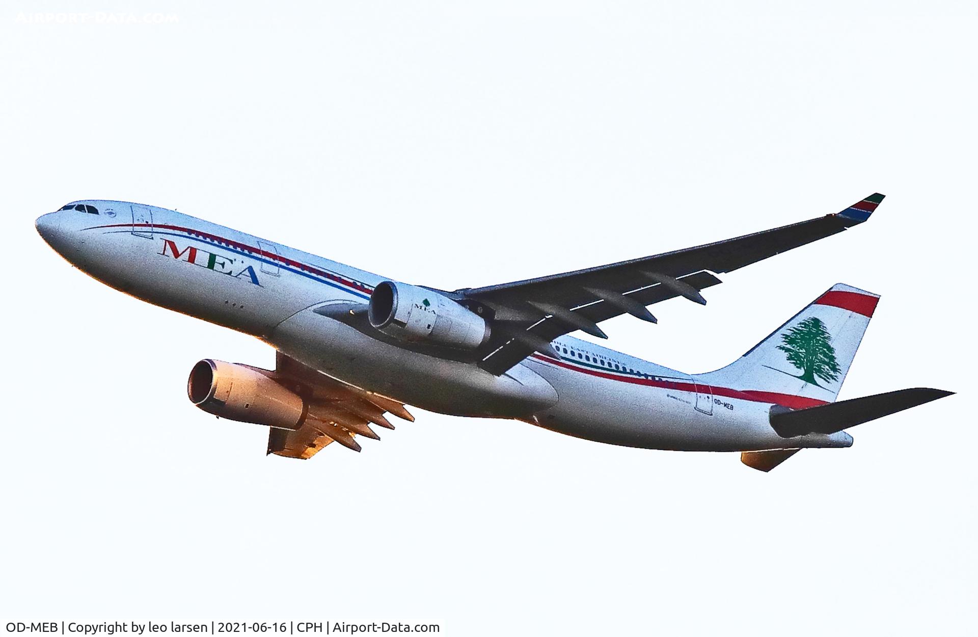 OD-MEB, 2009 Airbus A330-243 C/N 998, Copenhagen 16.6.2021