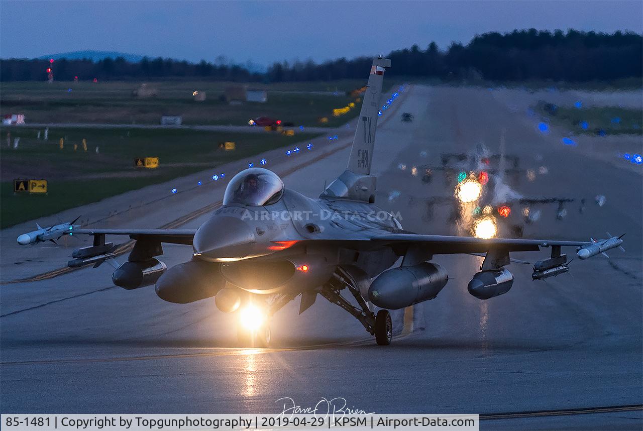 85-1481, 1985 General Dynamics F-16C Fighting Falcon C/N 5C-261, TREND63