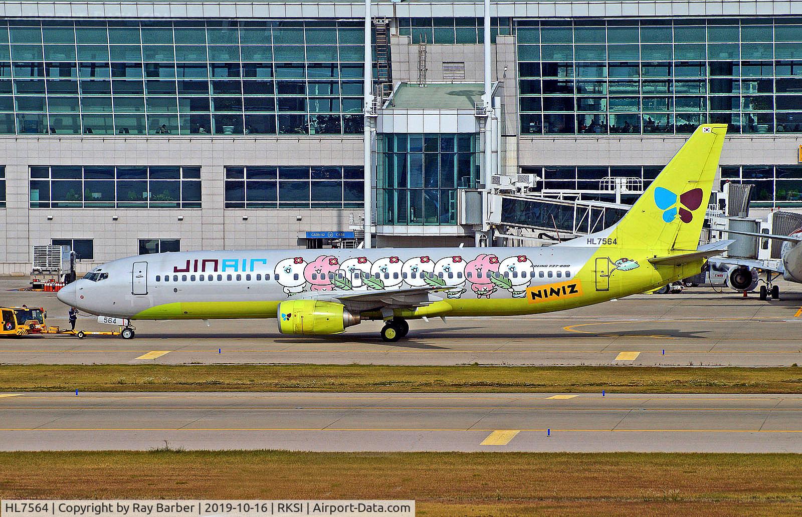 HL7564, 2000 Boeing 737-86N C/N 28638, HL7564   Boeing 737-86N [28638] (Jin Air) Seoul-Incheon Int'l~HL 16/10/2019
