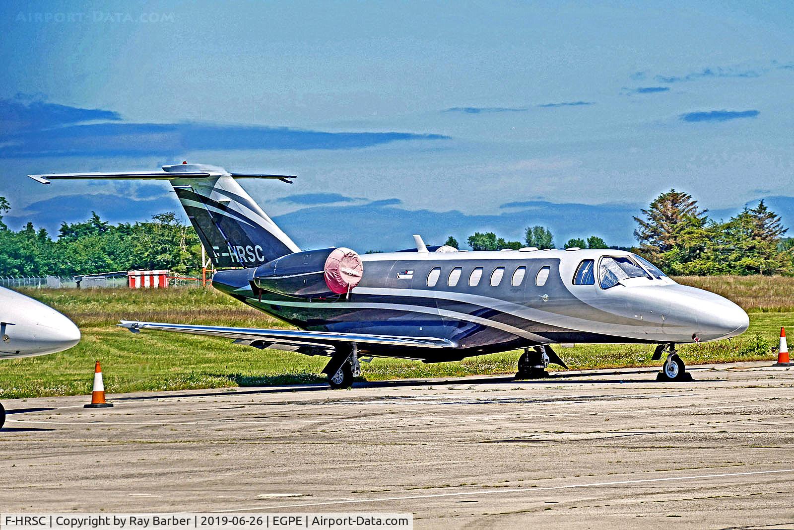 F-HRSC, 2007 Cessna C525A CitationJet CJ2+ C/N 525A0355, F-HRSC   Cessna CitationJet CJ2 [525A-0355] (Socri-Aereo) Inverness (Dalcross)~G 26/06/2019