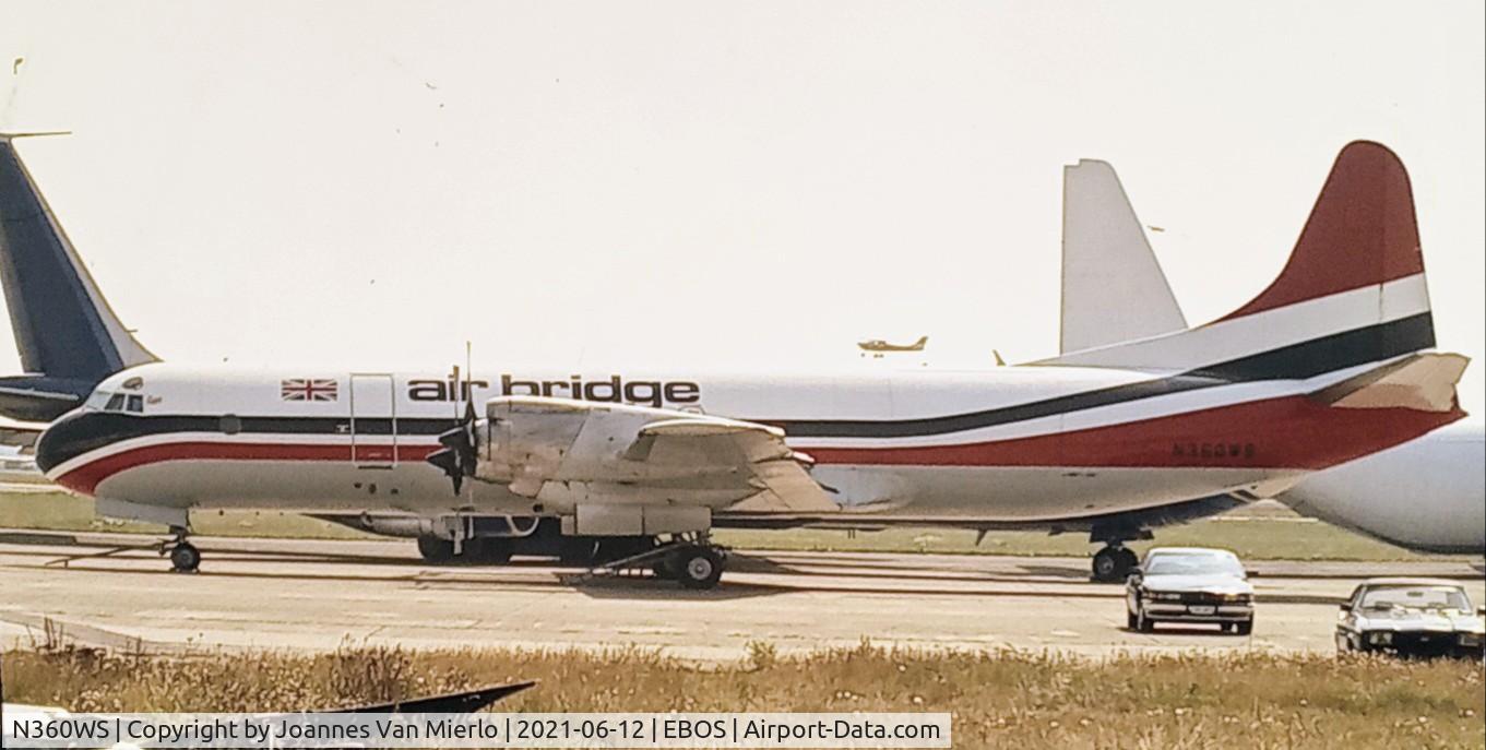 N360WS, Lockheed L-188 Electra C/N 1112, scan from slide