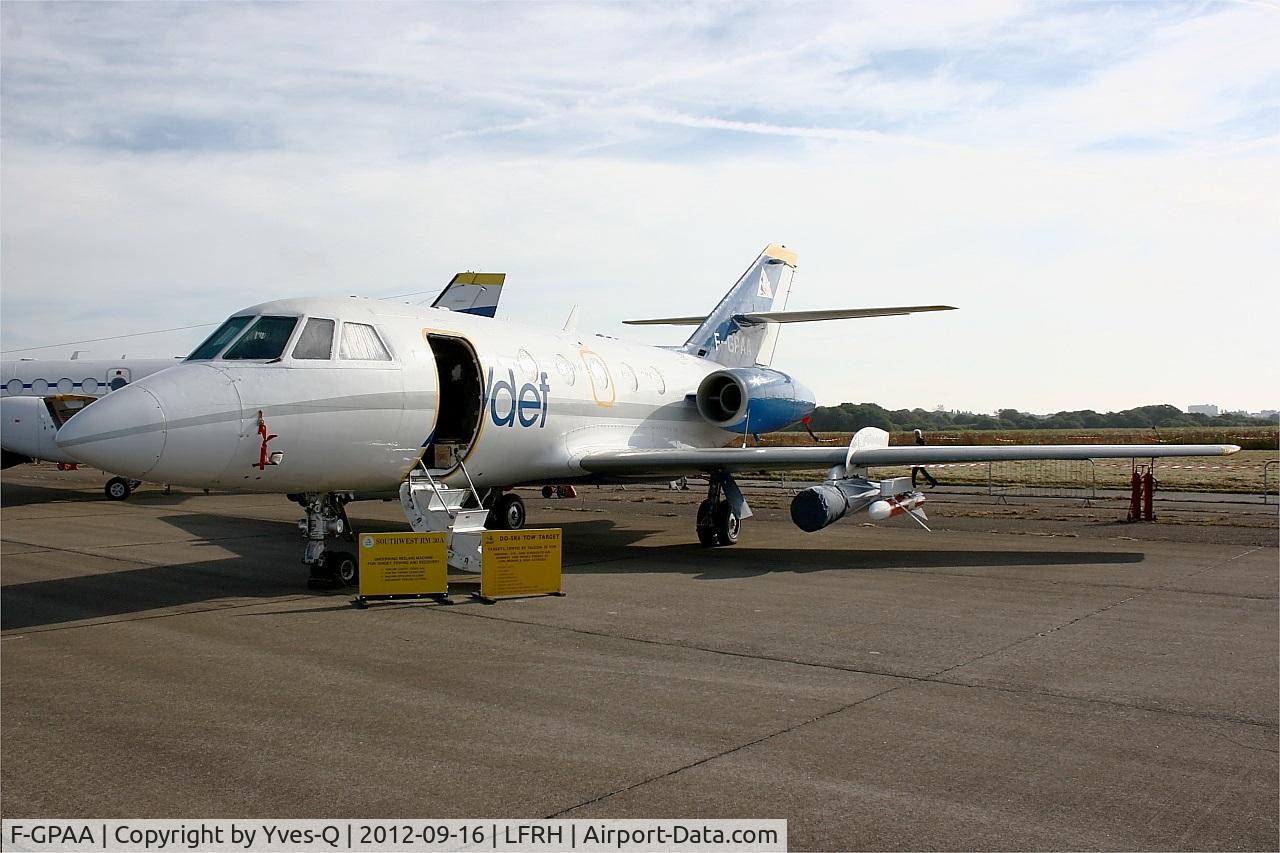 F-GPAA, 1967 Dassault Falcon (Mystere) 20C C/N 103, Dassault Falcon 20C, Aviation Defence Service (AVDEF), Static Display, Lann Bihoué Naval Air Base (LFRH-LRT) Open day 2012