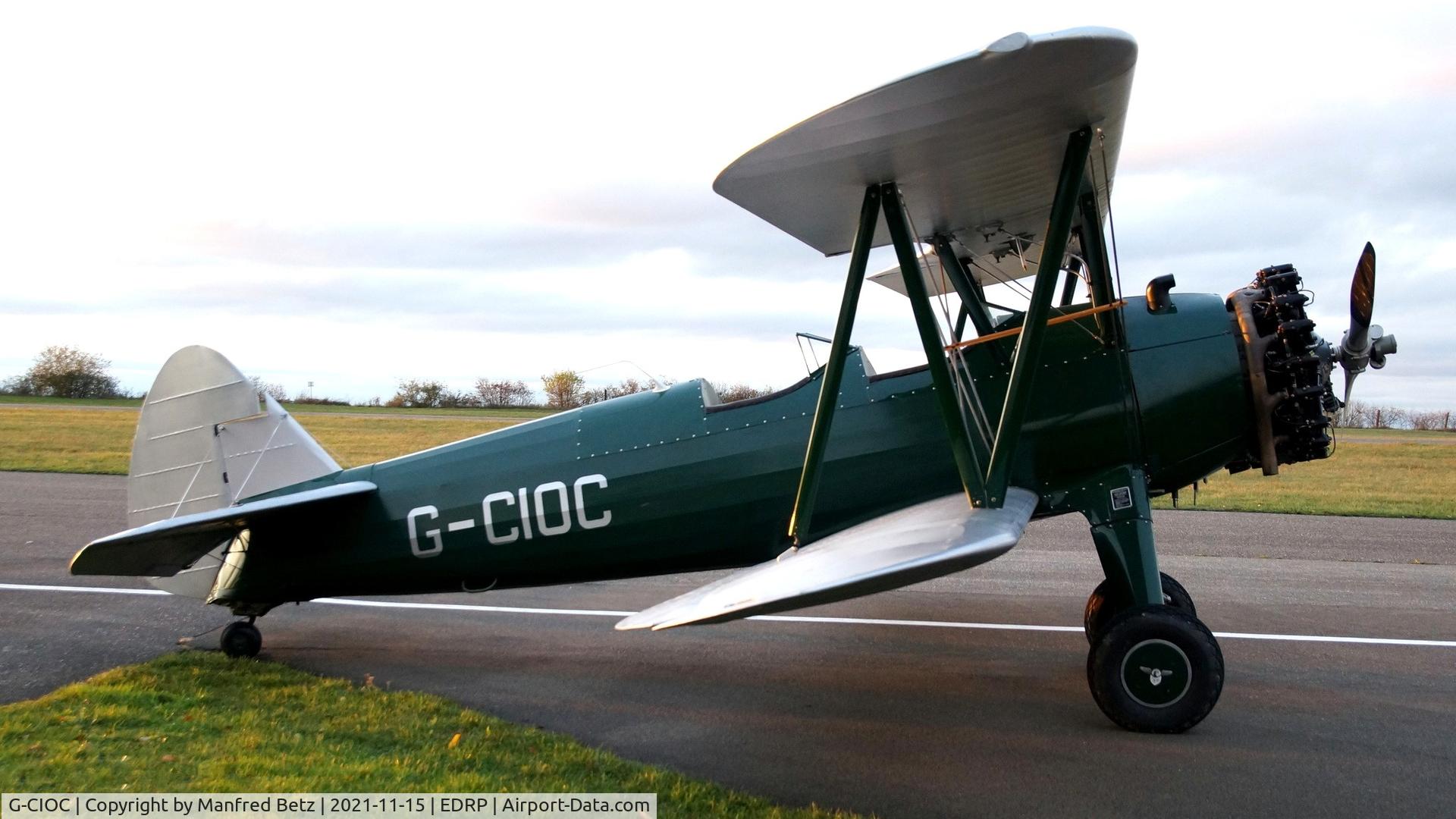 G-CIOC, 1942 Boeing A75N1 (PT-17) C/N 75-4961, Zwischenlandung / Überführungsflug