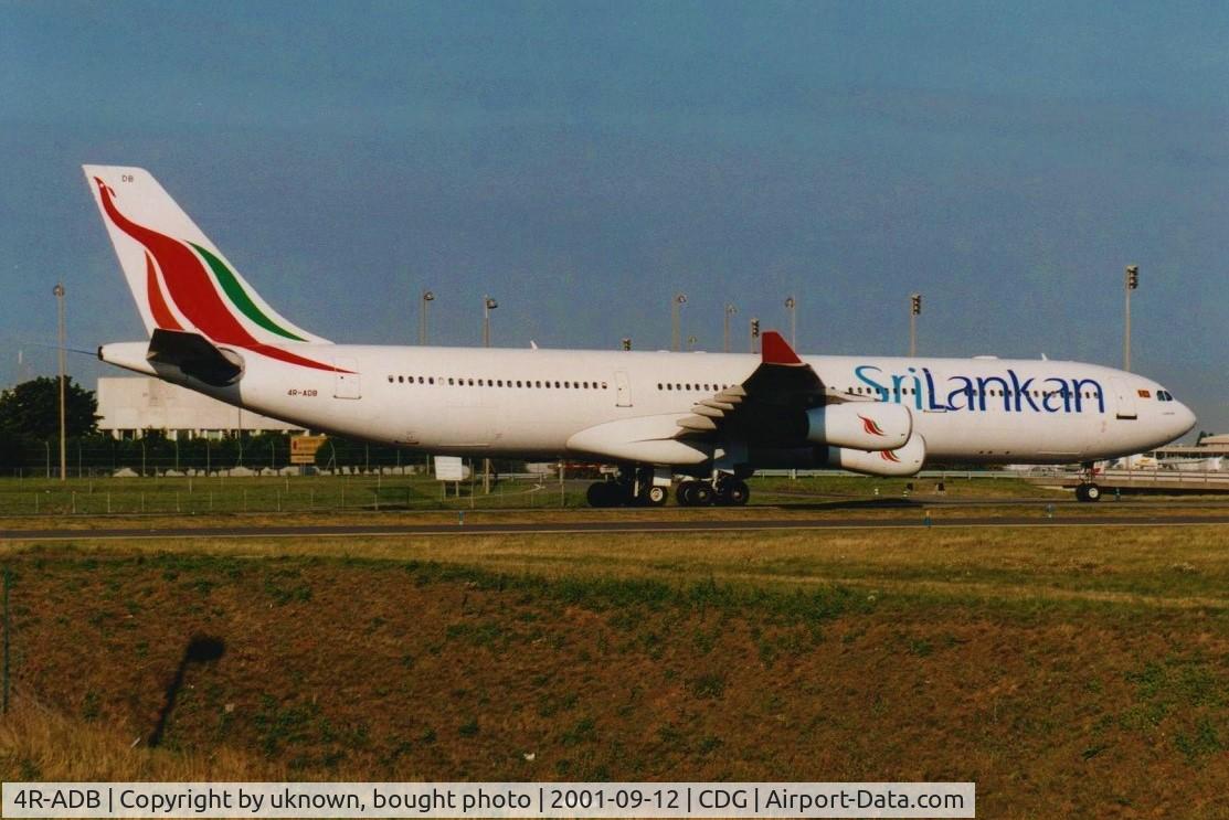 4R-ADB, 1994 Airbus A340-311 C/N 033, bought photo