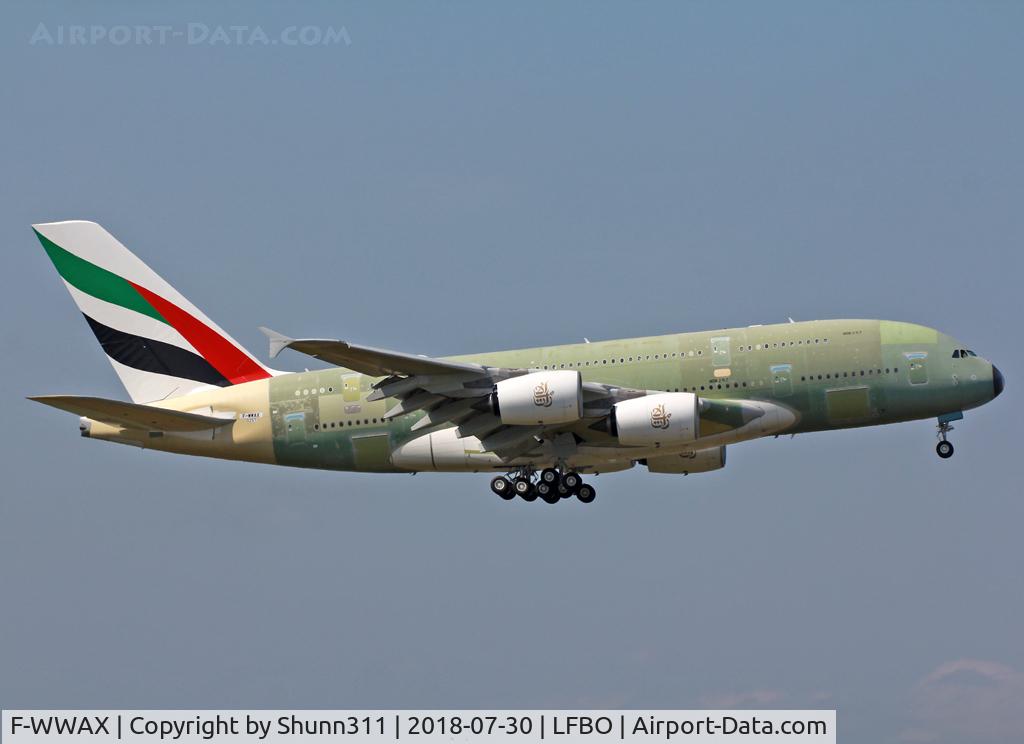 F-WWAX, 2018 Airbus A380-842 C/N 257, C/n 257 - For Emirates as A6-EVH