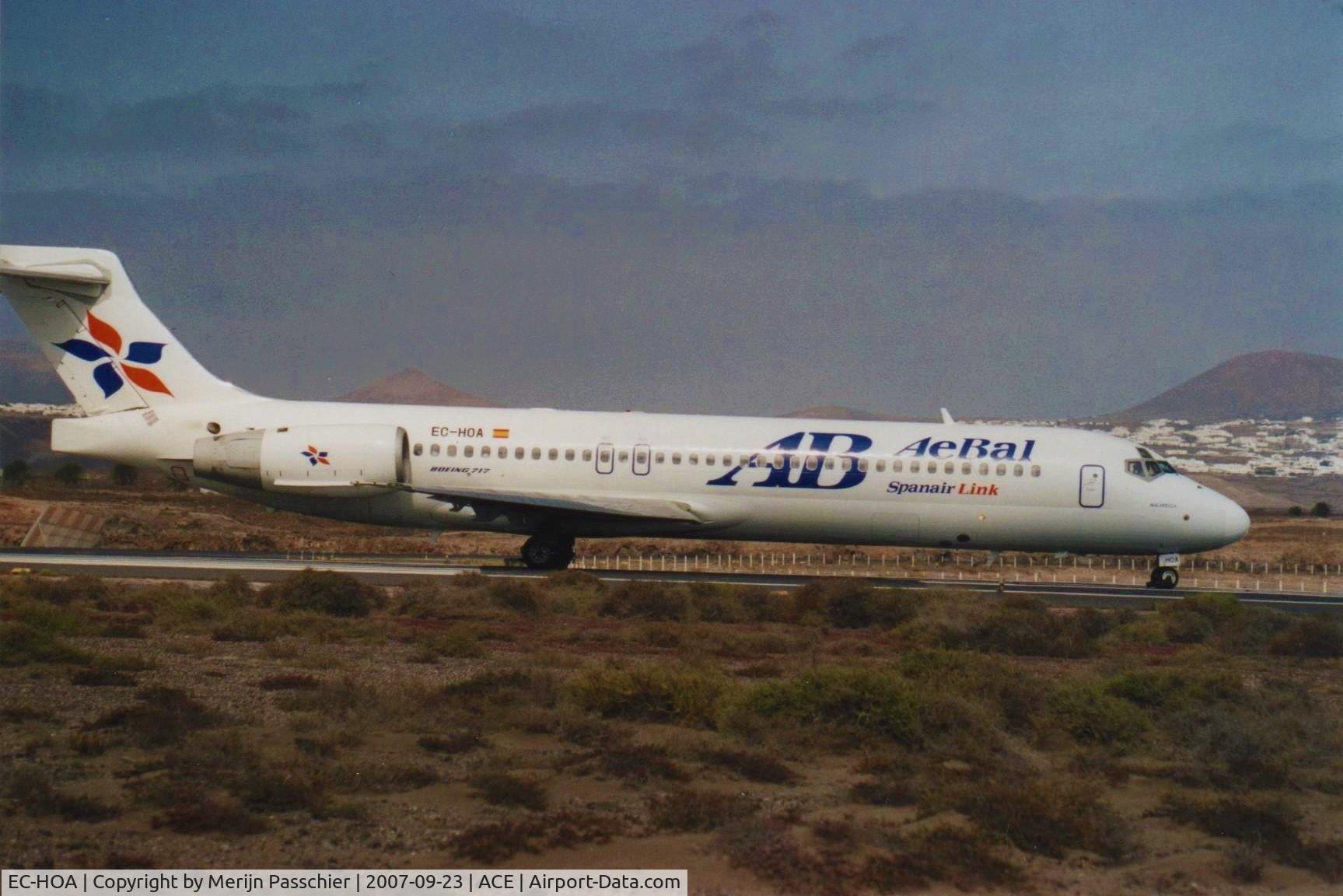 EC-HOA, 2000 Boeing 717-2CM C/N 55061, bought photo
